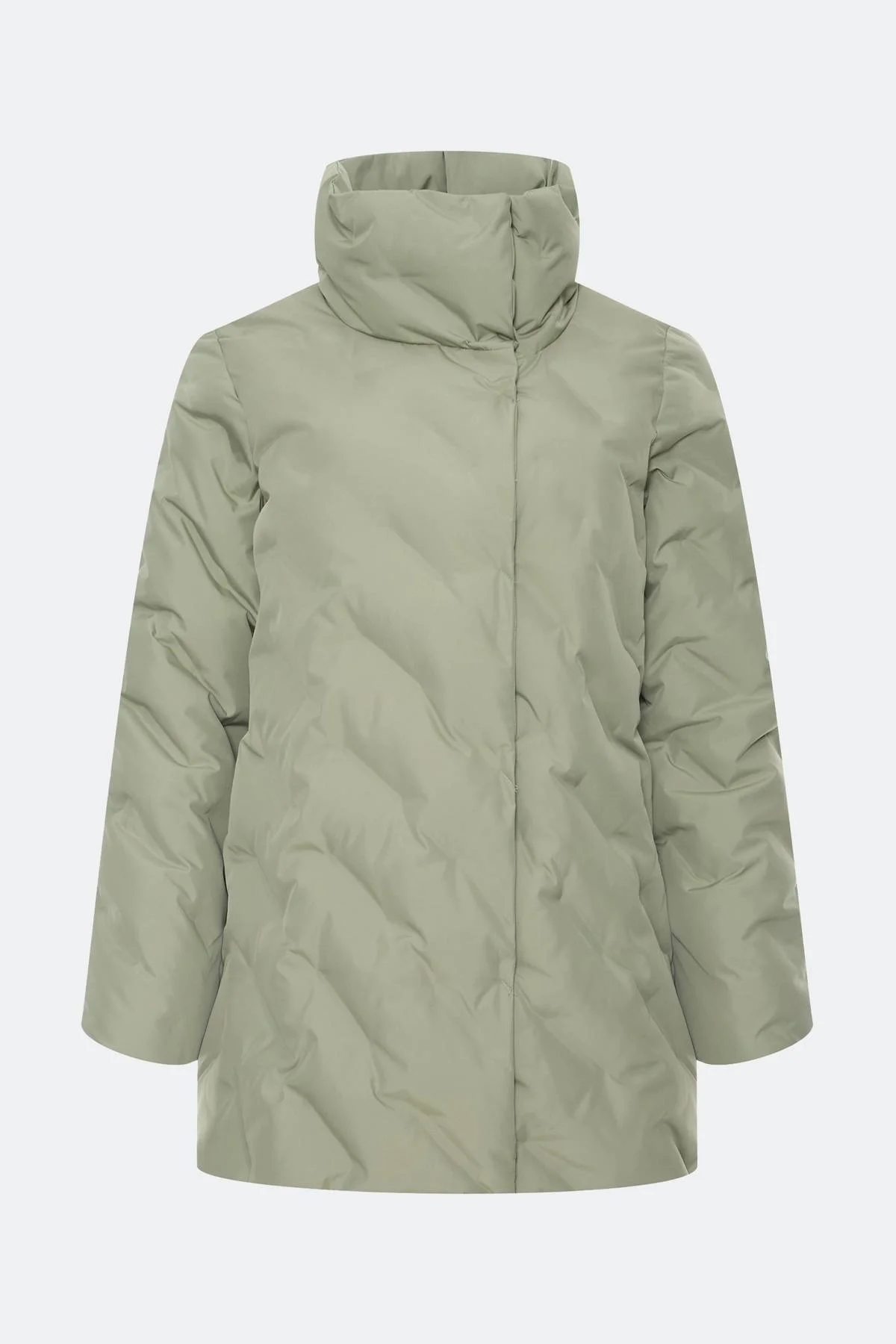 Лимитированная серия светло-оливковая куртка с палантином, 42