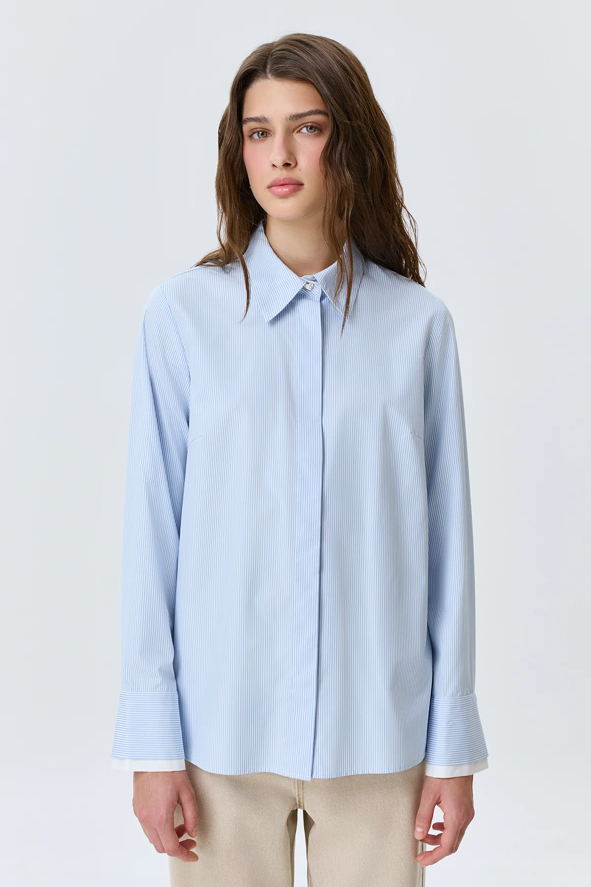 Базовая блузка из бамбукового волокна, 42