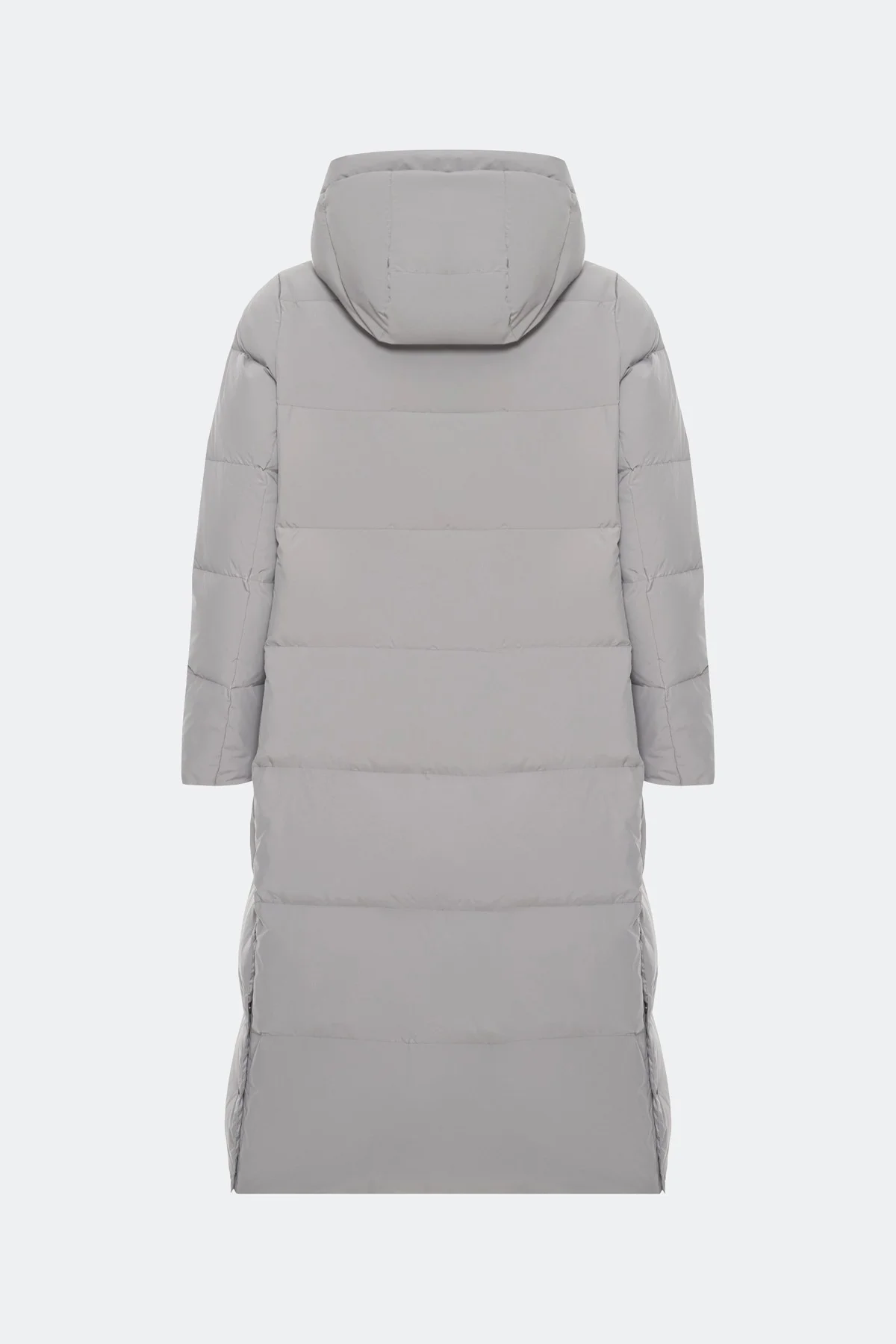 Длинный пуховик на натуральном утеплителе, 44