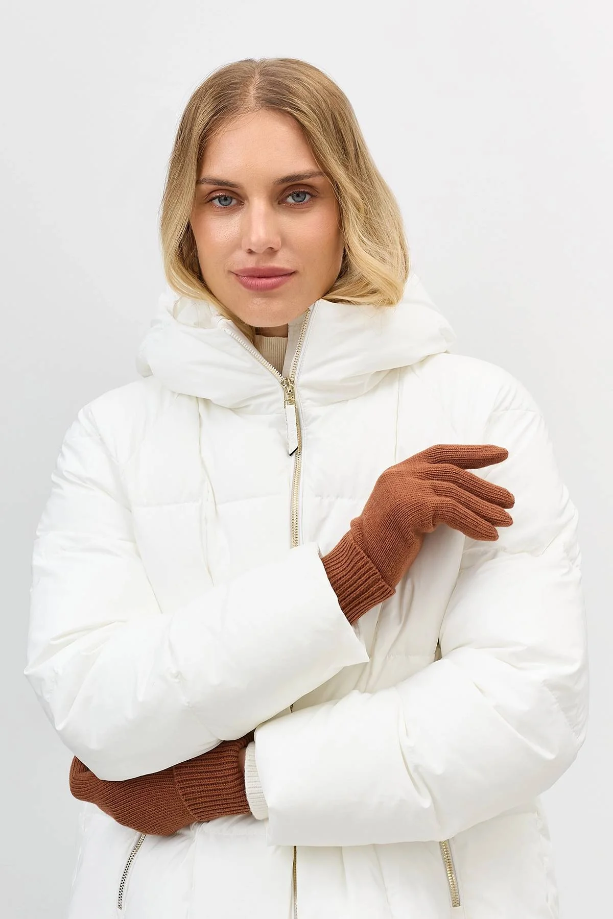 Вязаные перчатки с шерстью, One