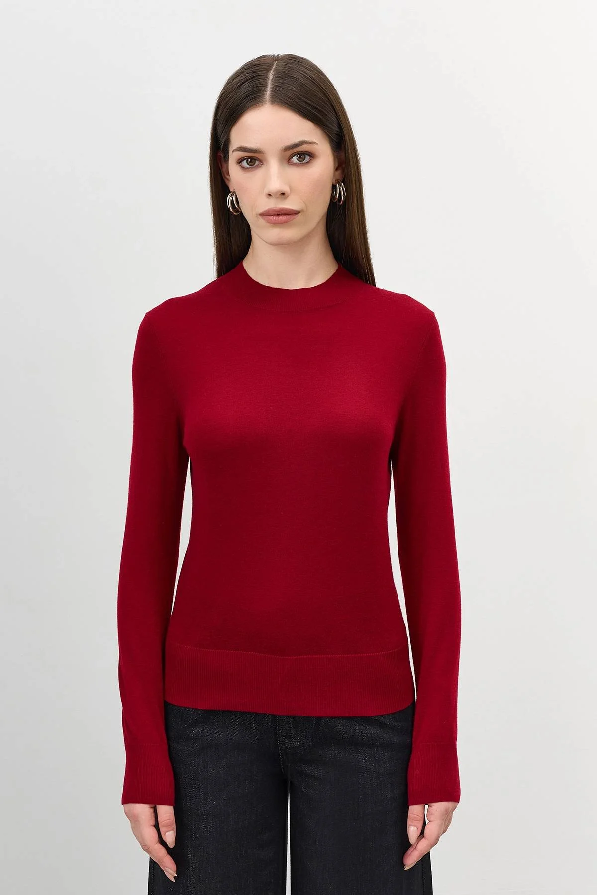 Лимитированная серия джемпер с шелком и ремень, 44