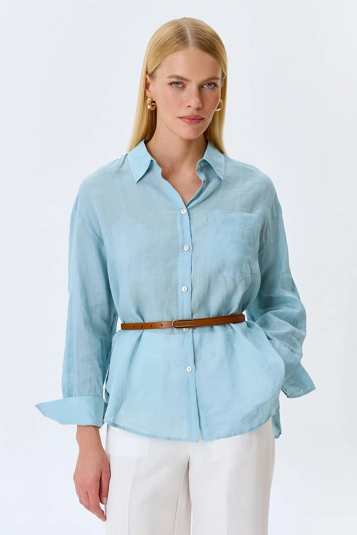 Ремень с акцентной пряжкой, S