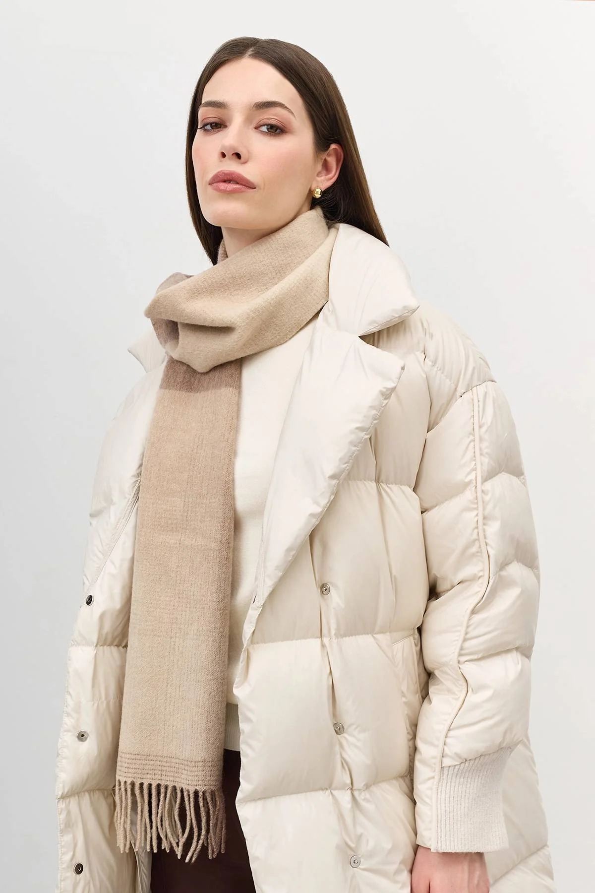 Шарф из 100% шерсти с клетчатым принтом, One