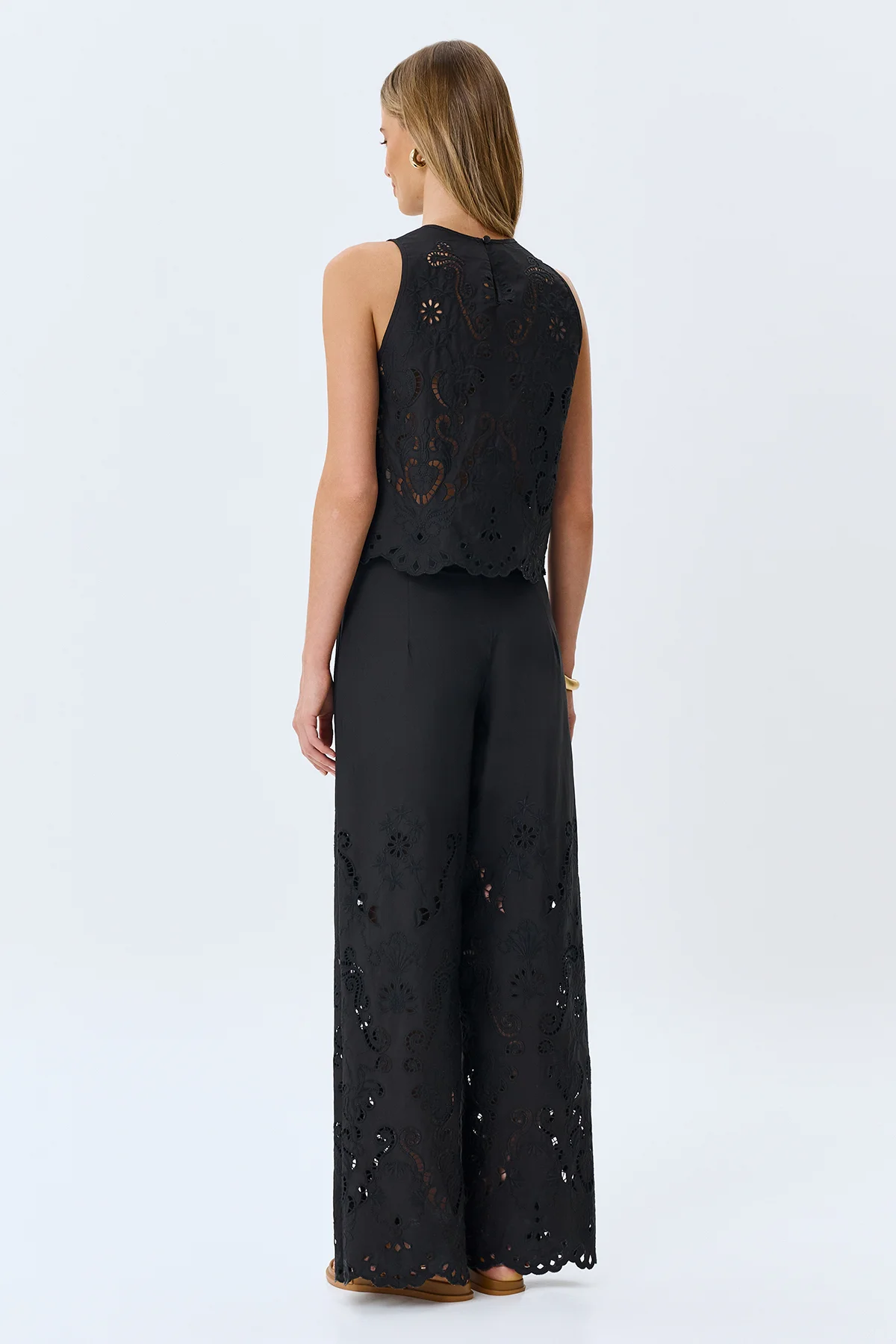 Топ вечерний ажурный с вышивкой летний, 40