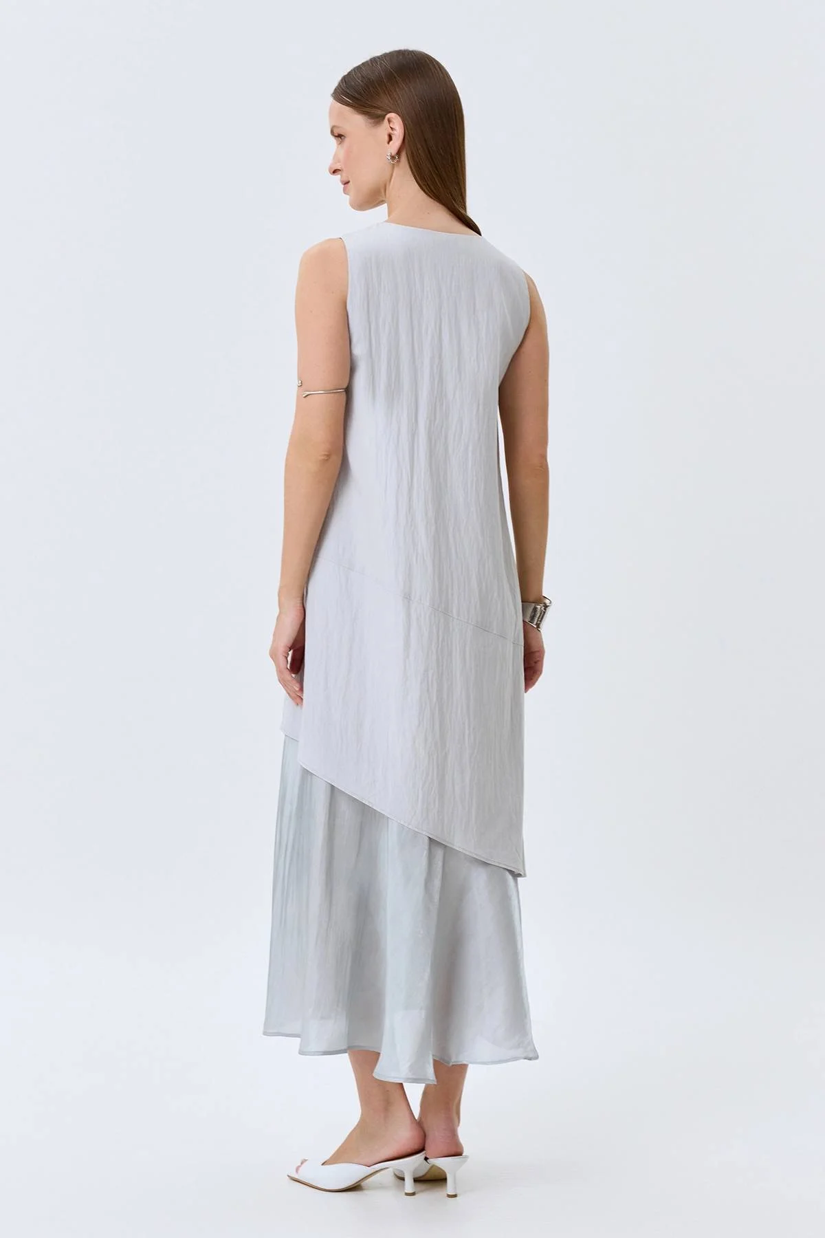 Сарафан с шиммерной фактурной подкладкой, 36