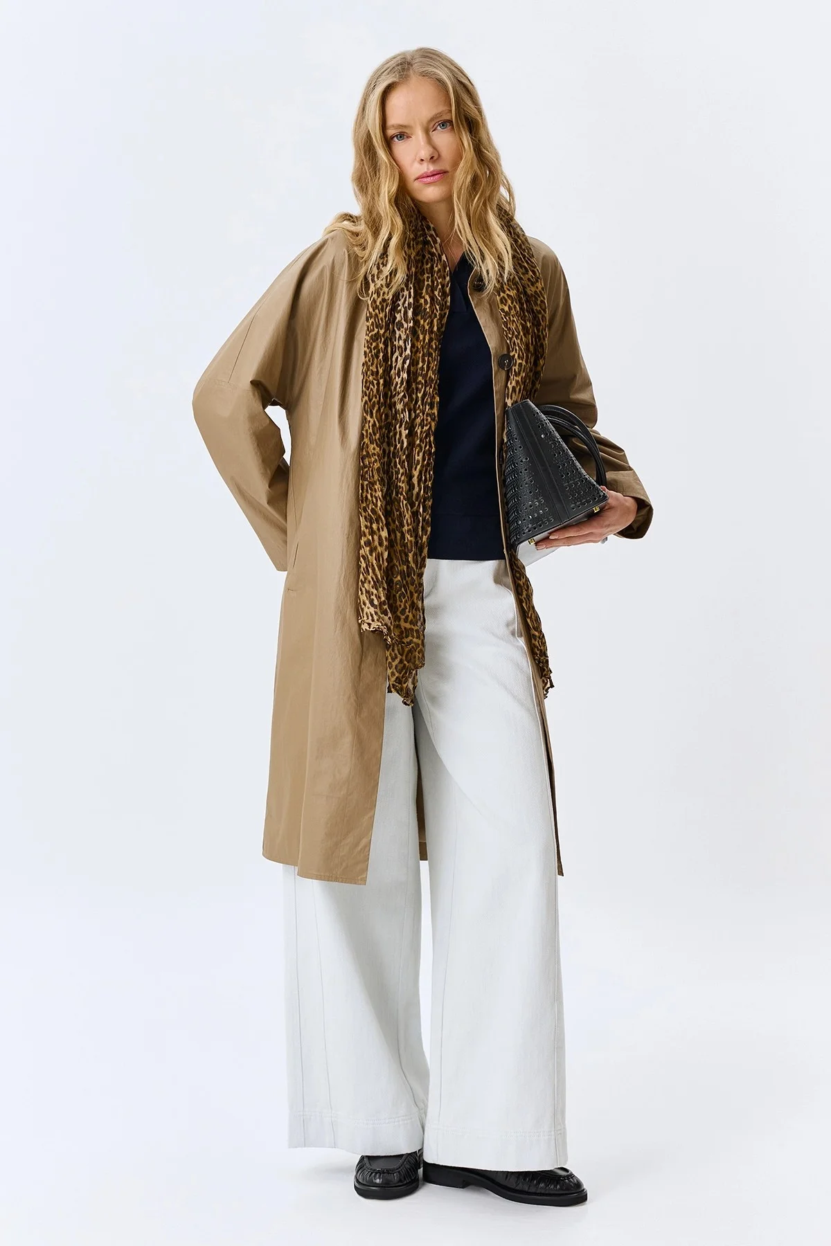 Минималистичный плащ из 100% хлопка, 34