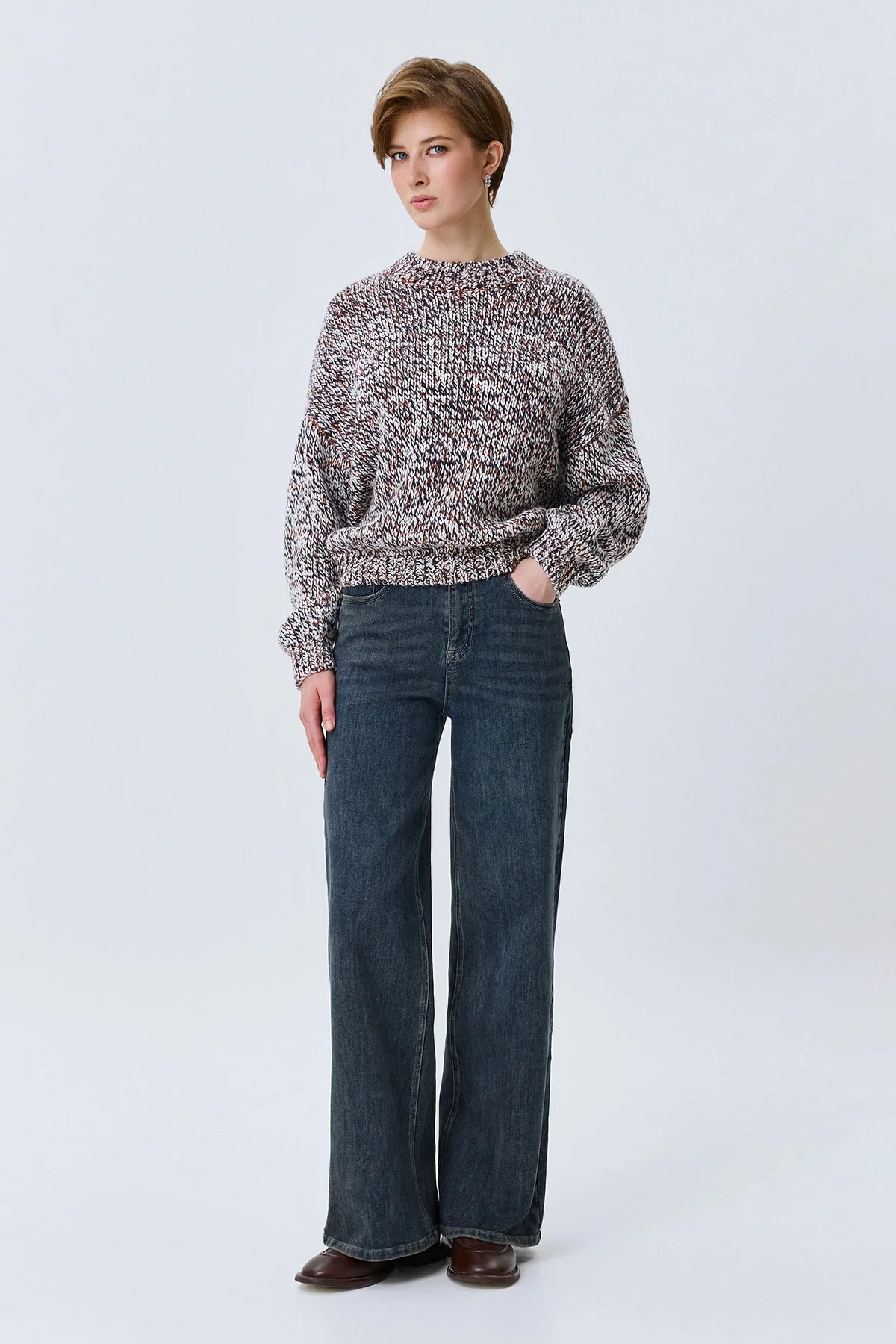 Утепленные джинсы Straight fit, 48