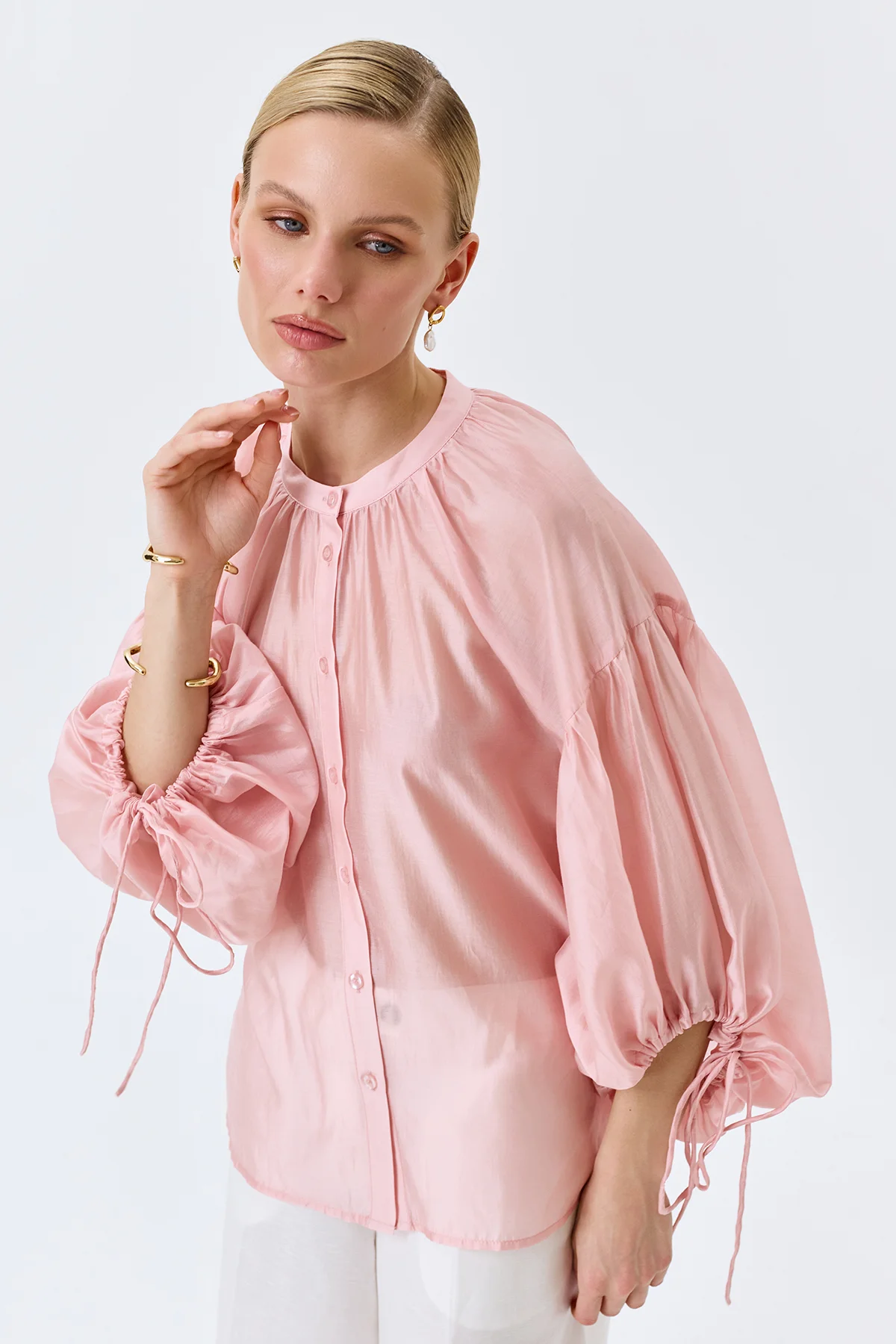 Романтичная блузка в стиле "Бохо-шик", 46