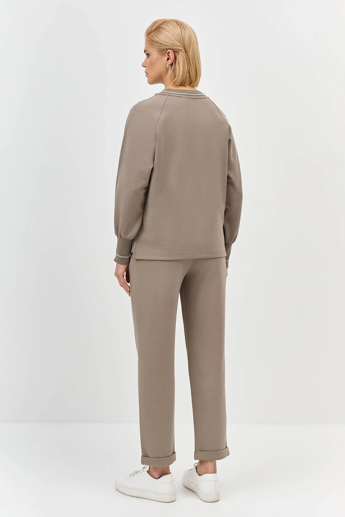 Лимитированная серия джемпер из хлопкового джерси с палантином, 46