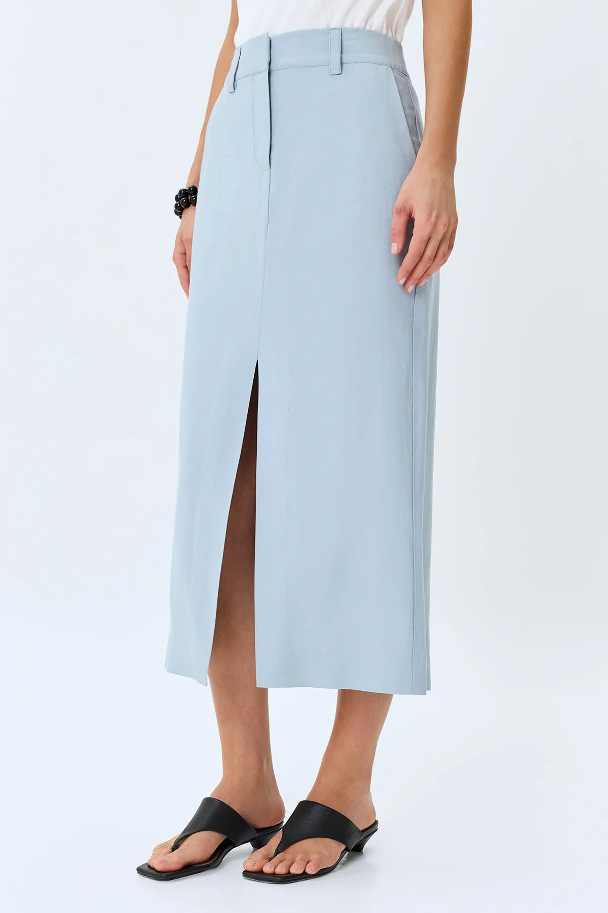 Юбка-карандаш с разрезом, 50