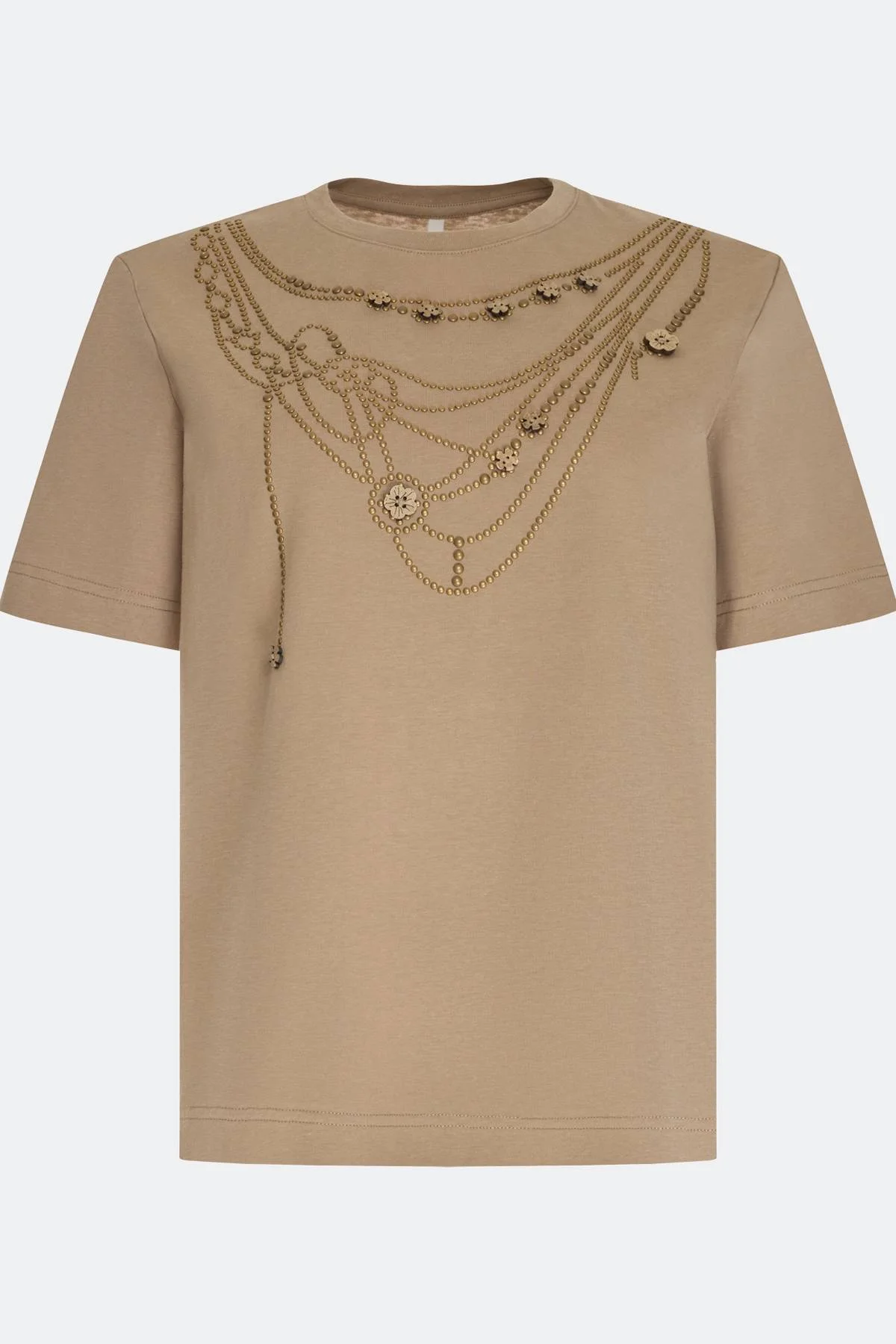 Футболка с акцентным декором, 36