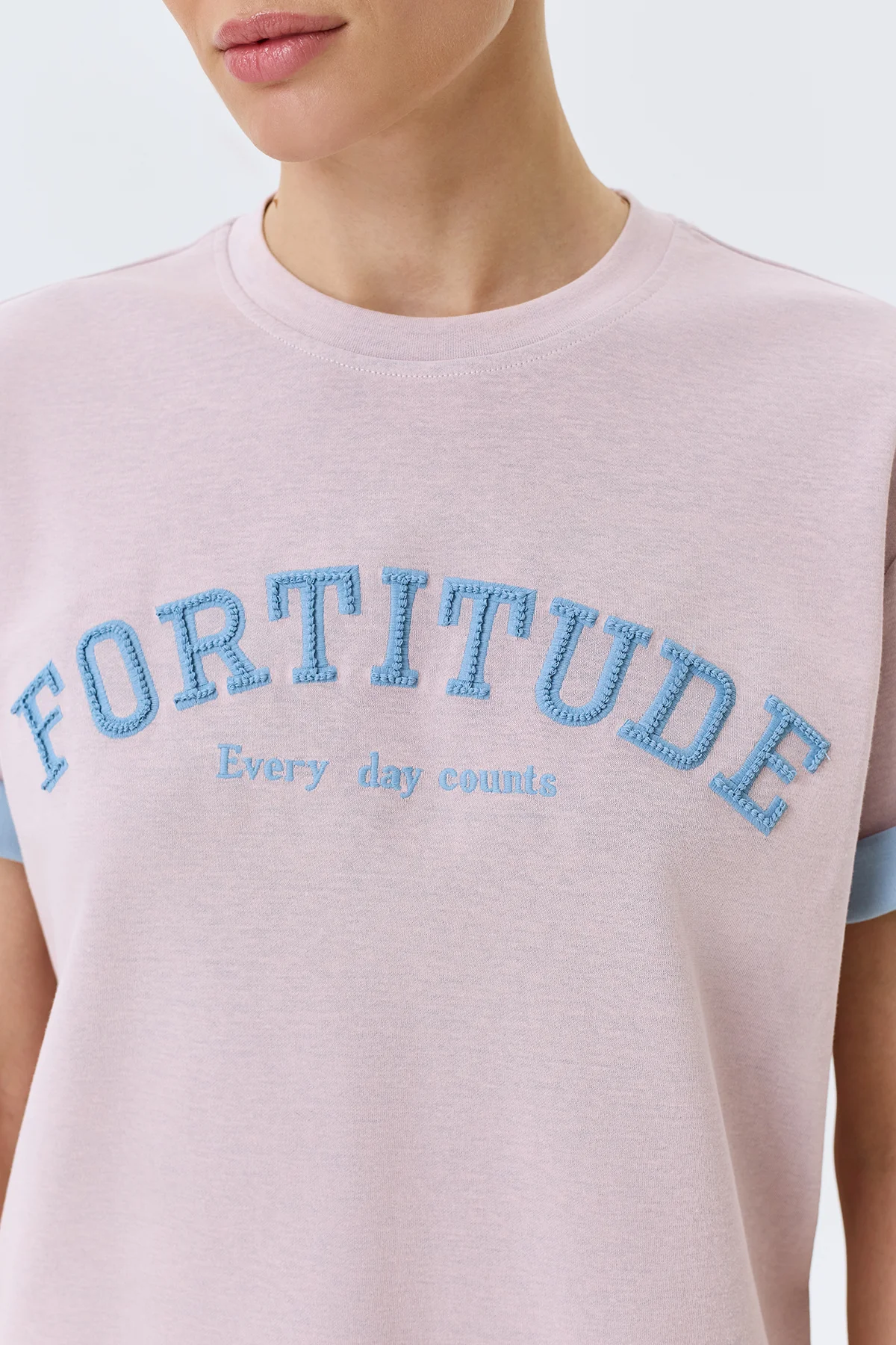 Прямая футболка в стиле "College", 44