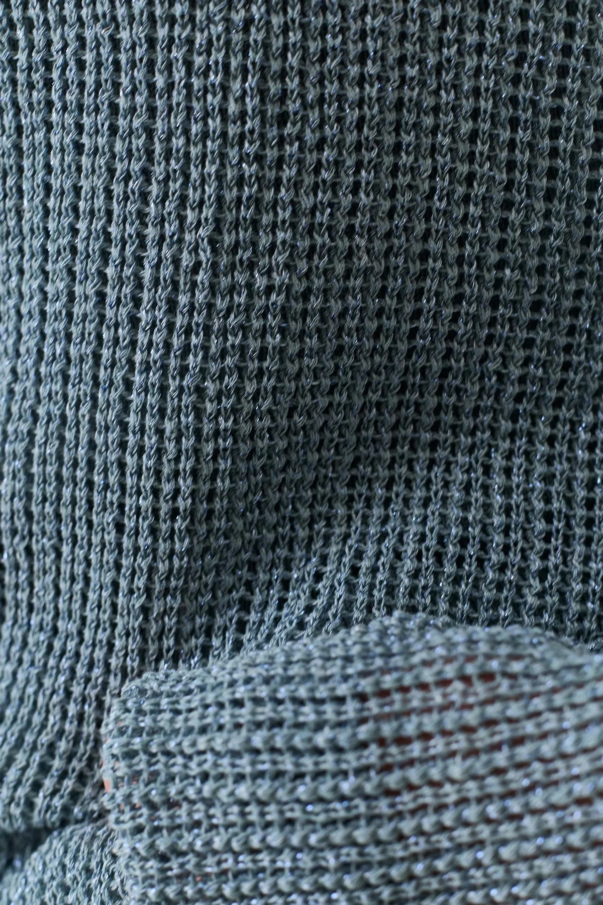 Ажурный комбинированный джемпер, 44