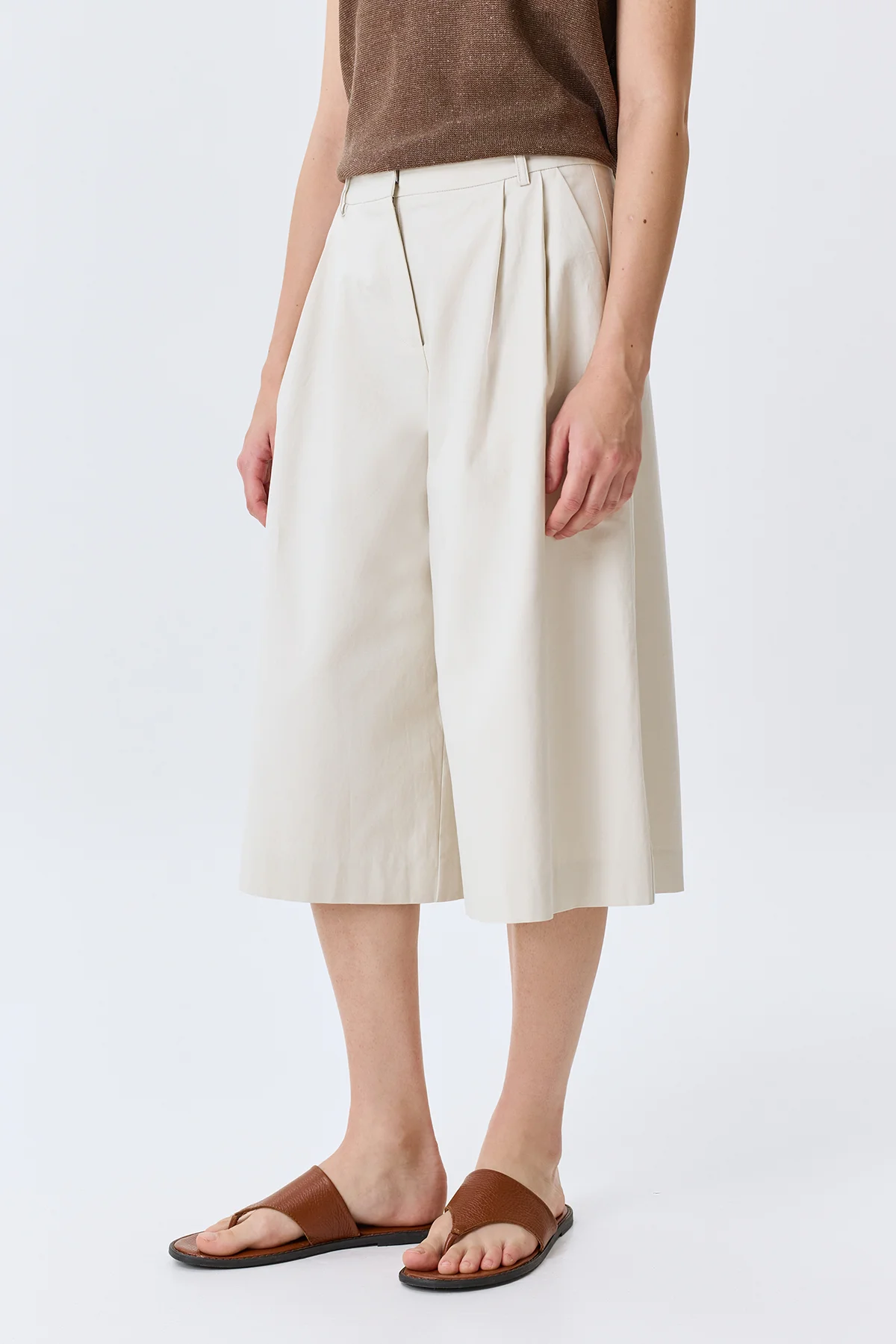 Удлиненные бермуды из лиоцелла и хлопка, 52