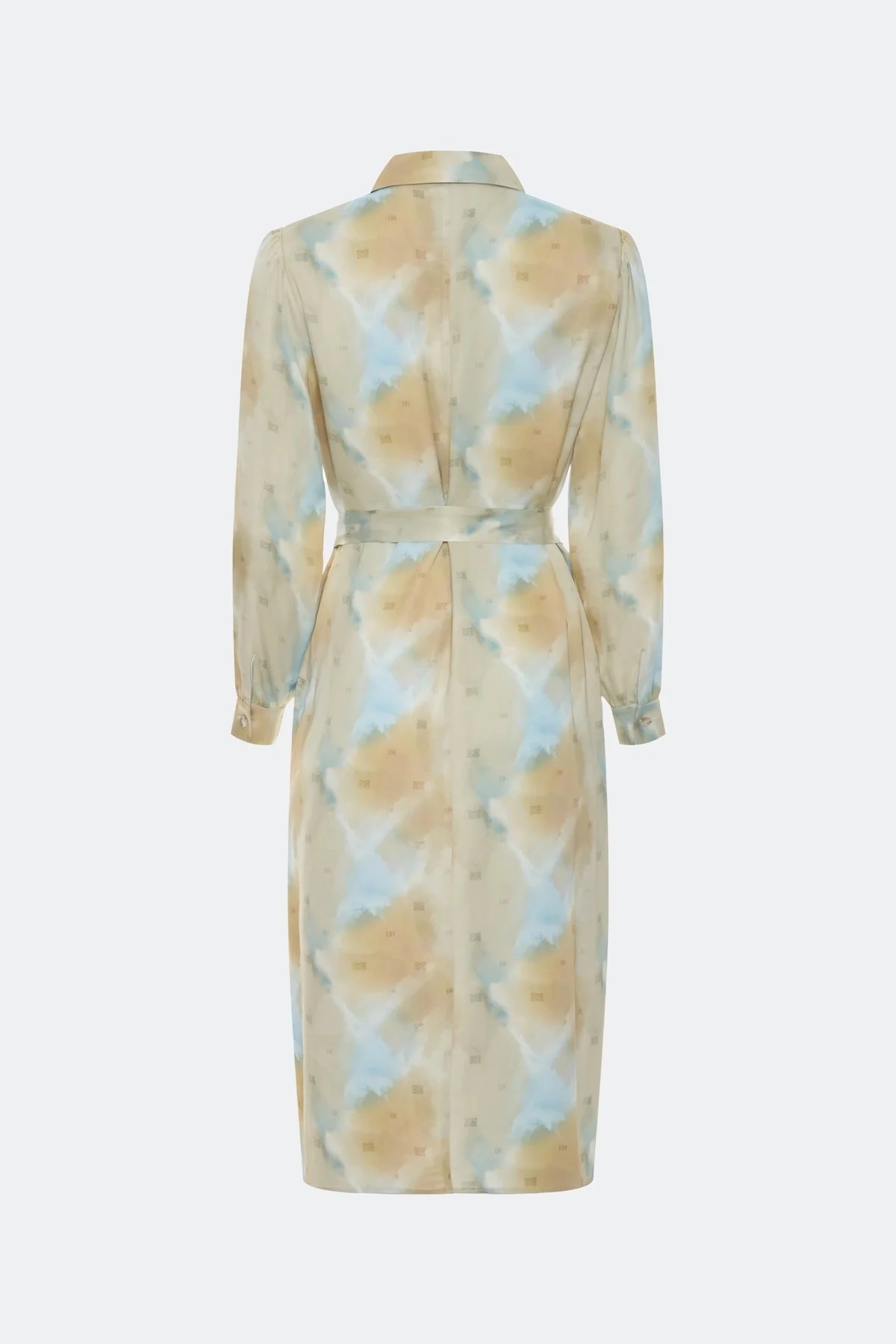 Платье-рубашка с абстрактным принтом, 36