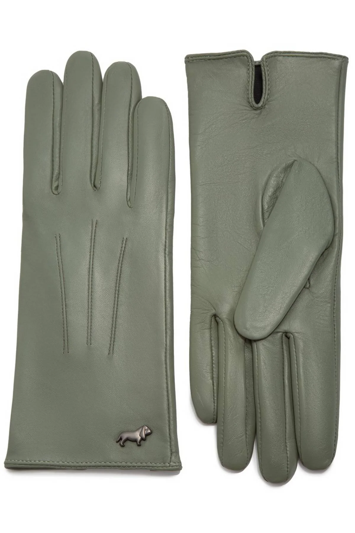 Перчатки темно-зеленые, 6,5