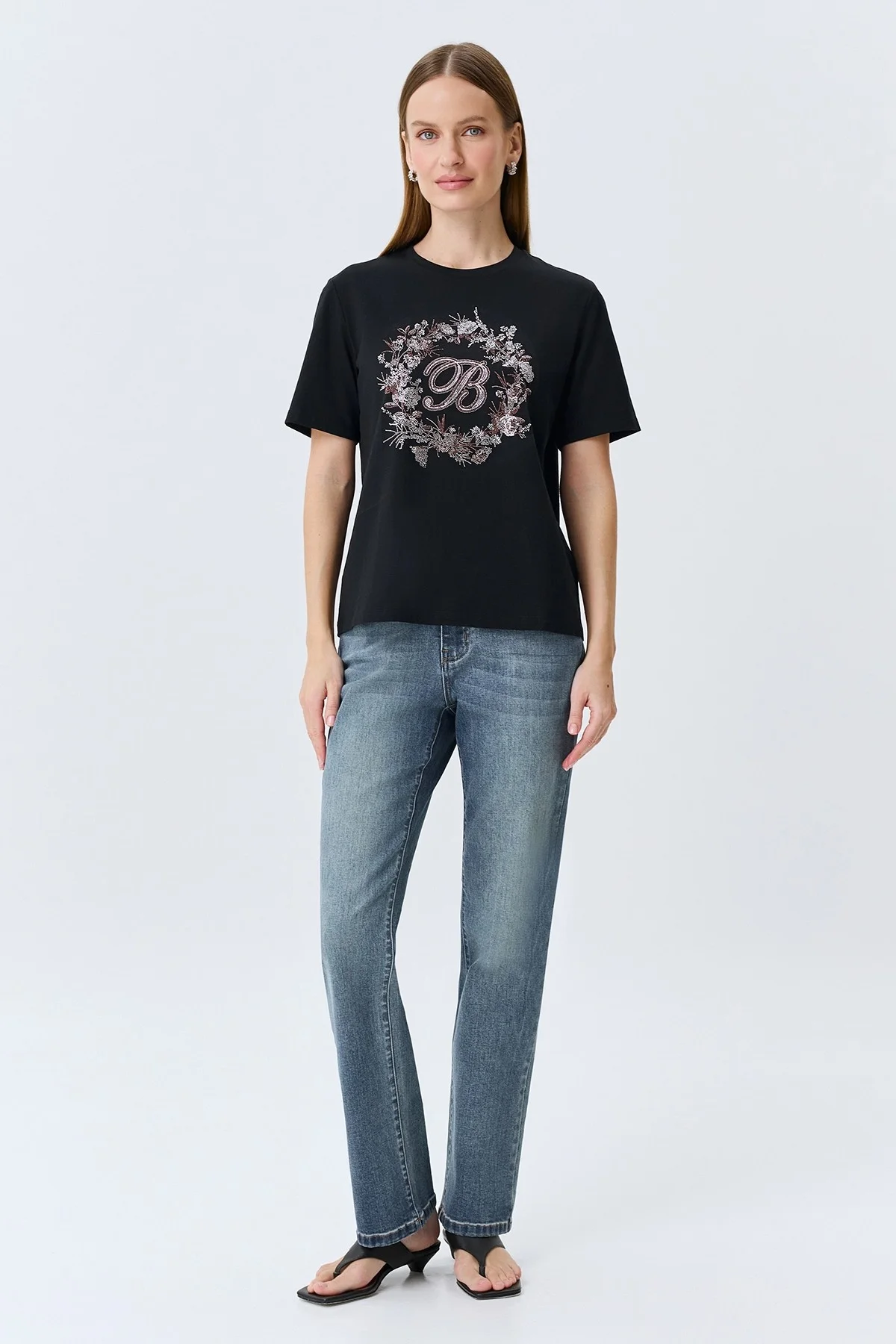 Джинсы Slim fit с деликатной варкой, 42