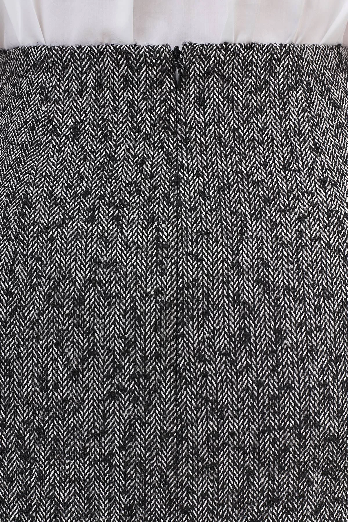 Прямая юбка из твида, 48