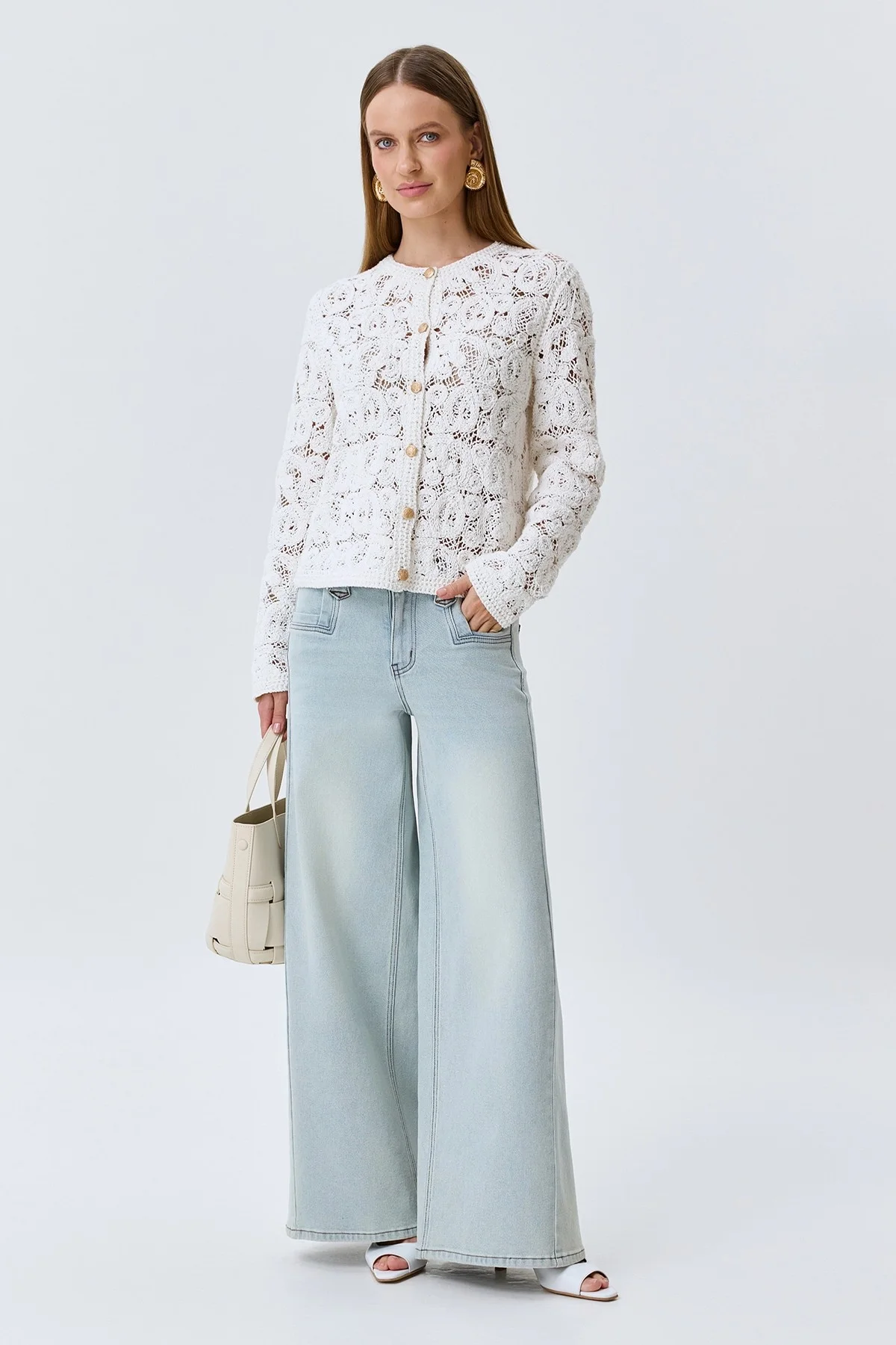 Топ из фактурного трикотажа, 40