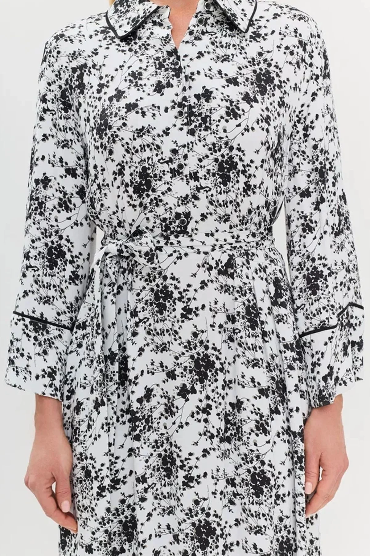 Платье А-силуэта с флоральным принтом, 46р