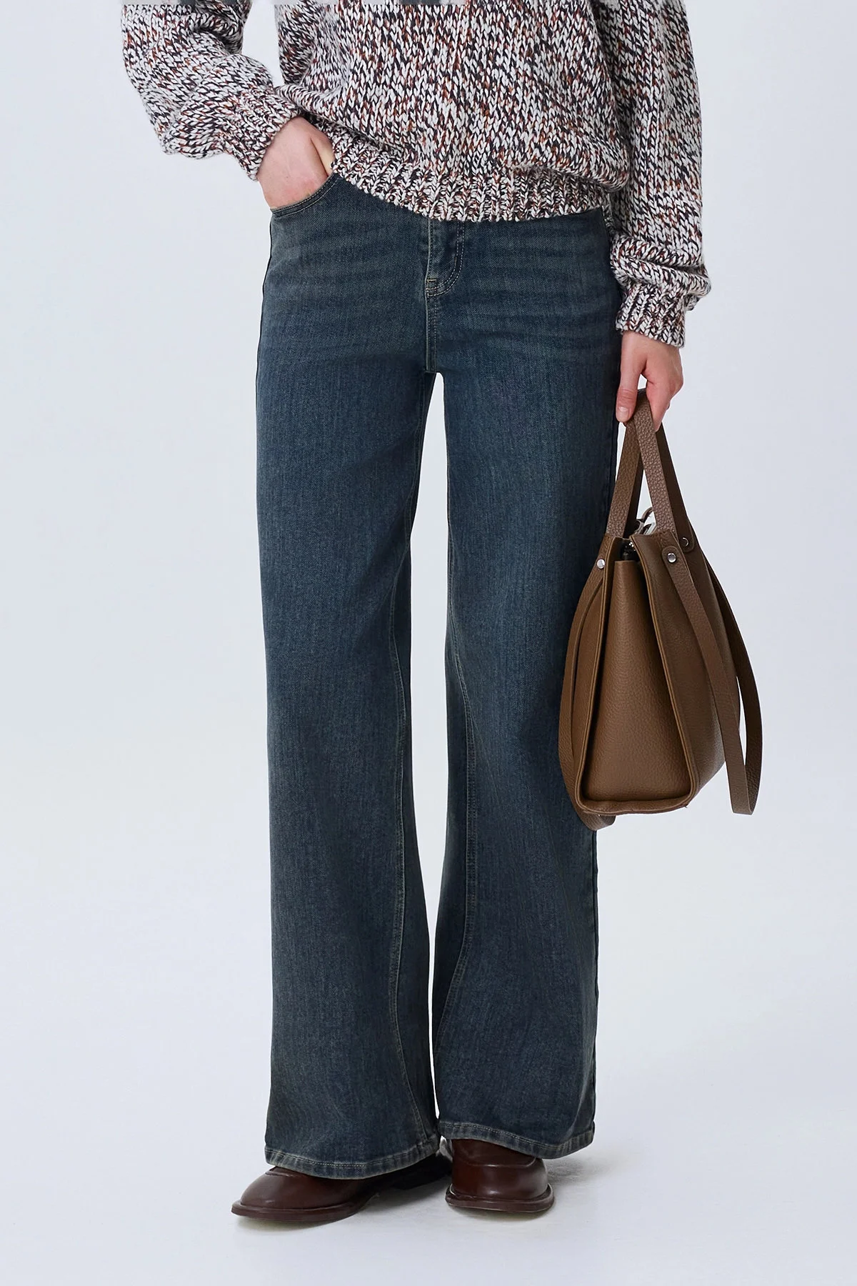 Утепленные джинсы Straight fit, 44