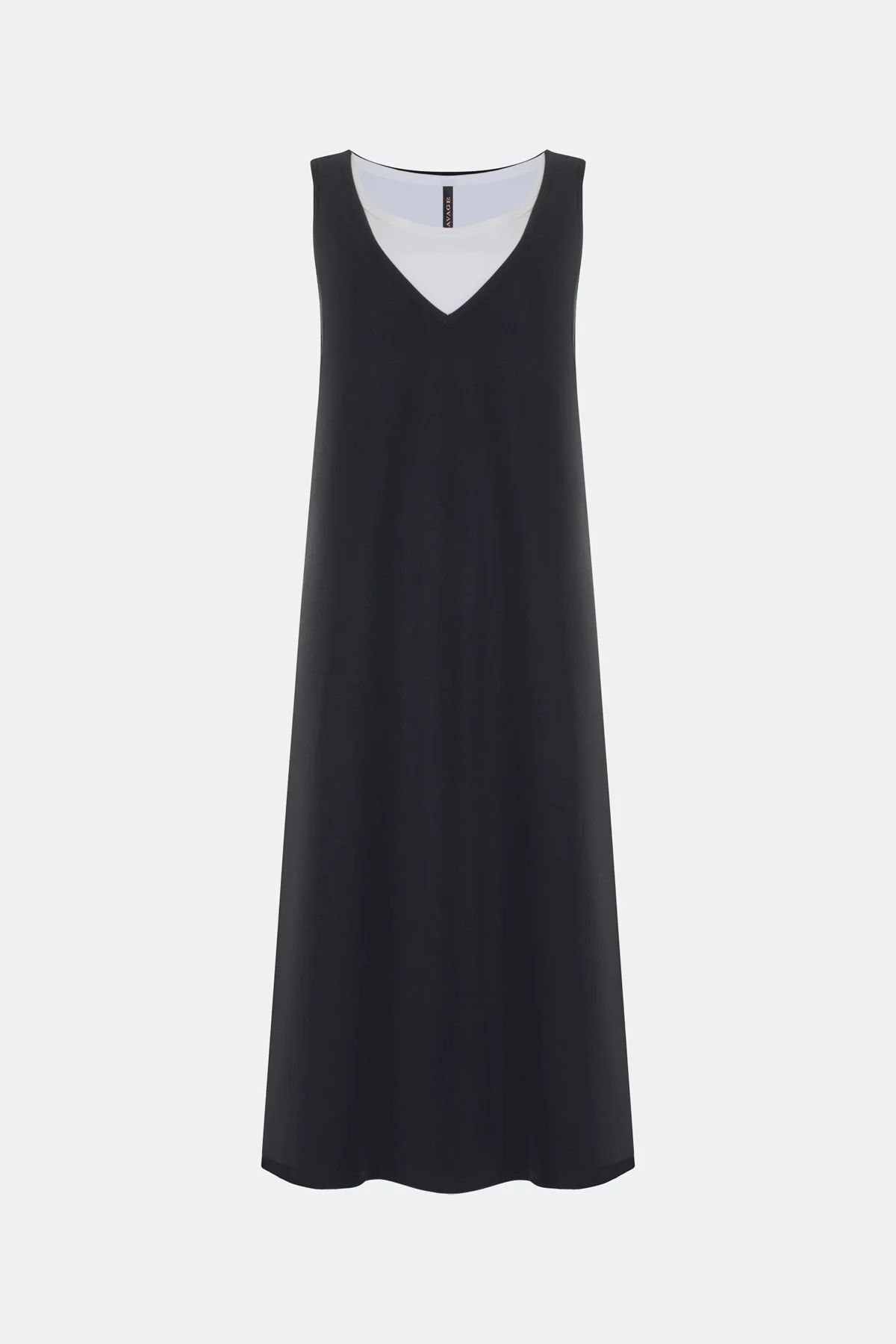 Комбинированное трикотажное платье, 42