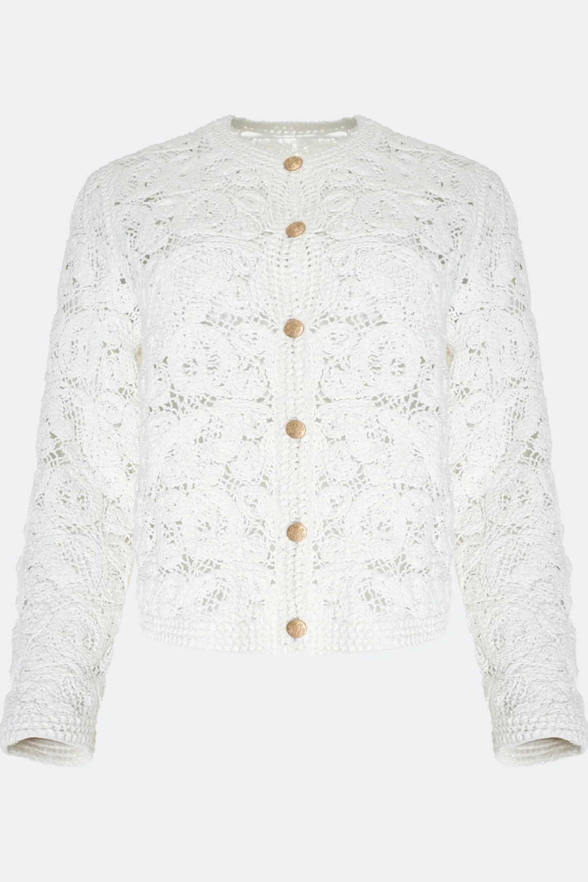 Ажурный кардиган из 100% хлопка, 42