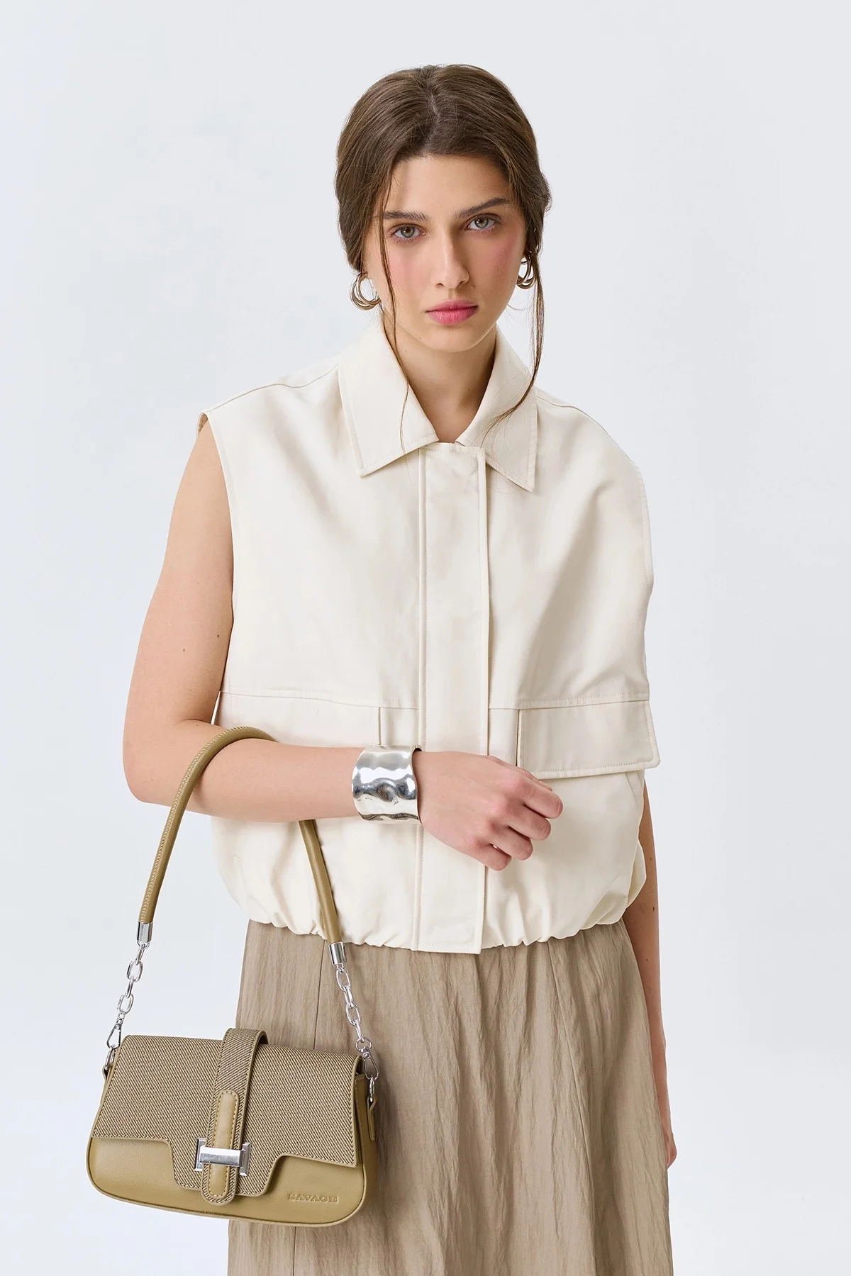 Сумка кроссбоди с акцентной пряжкой, One