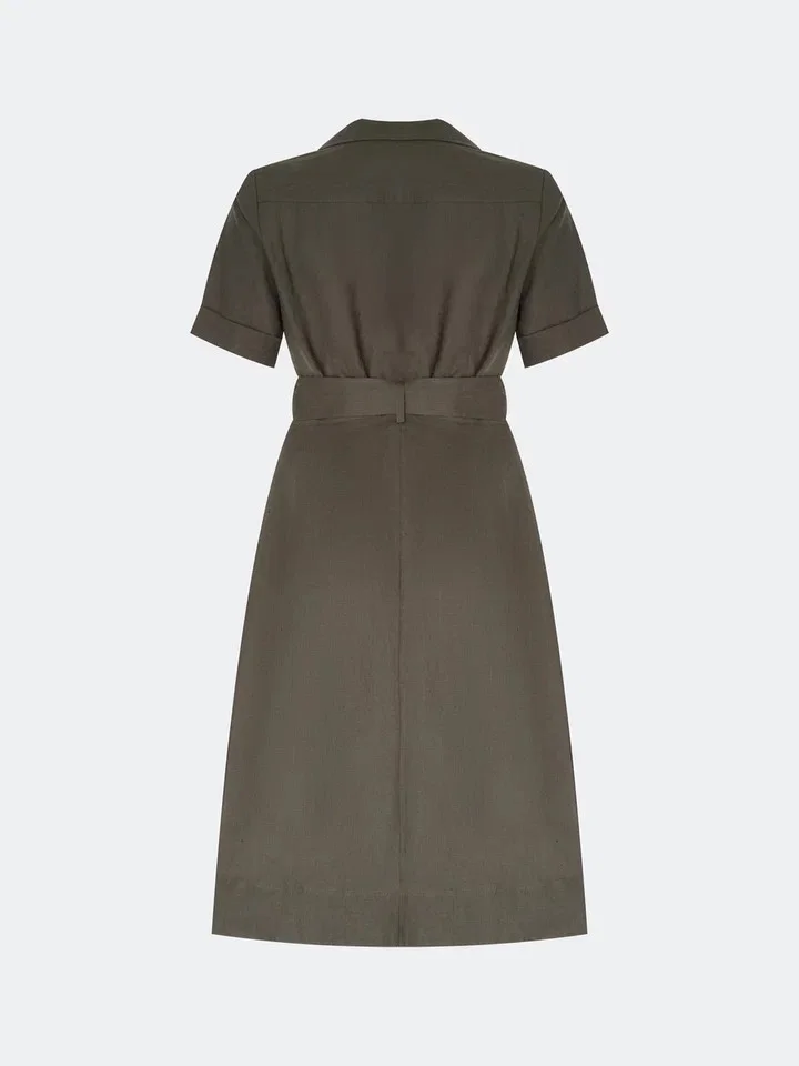 Платье-рубашка из 100% льна, 38