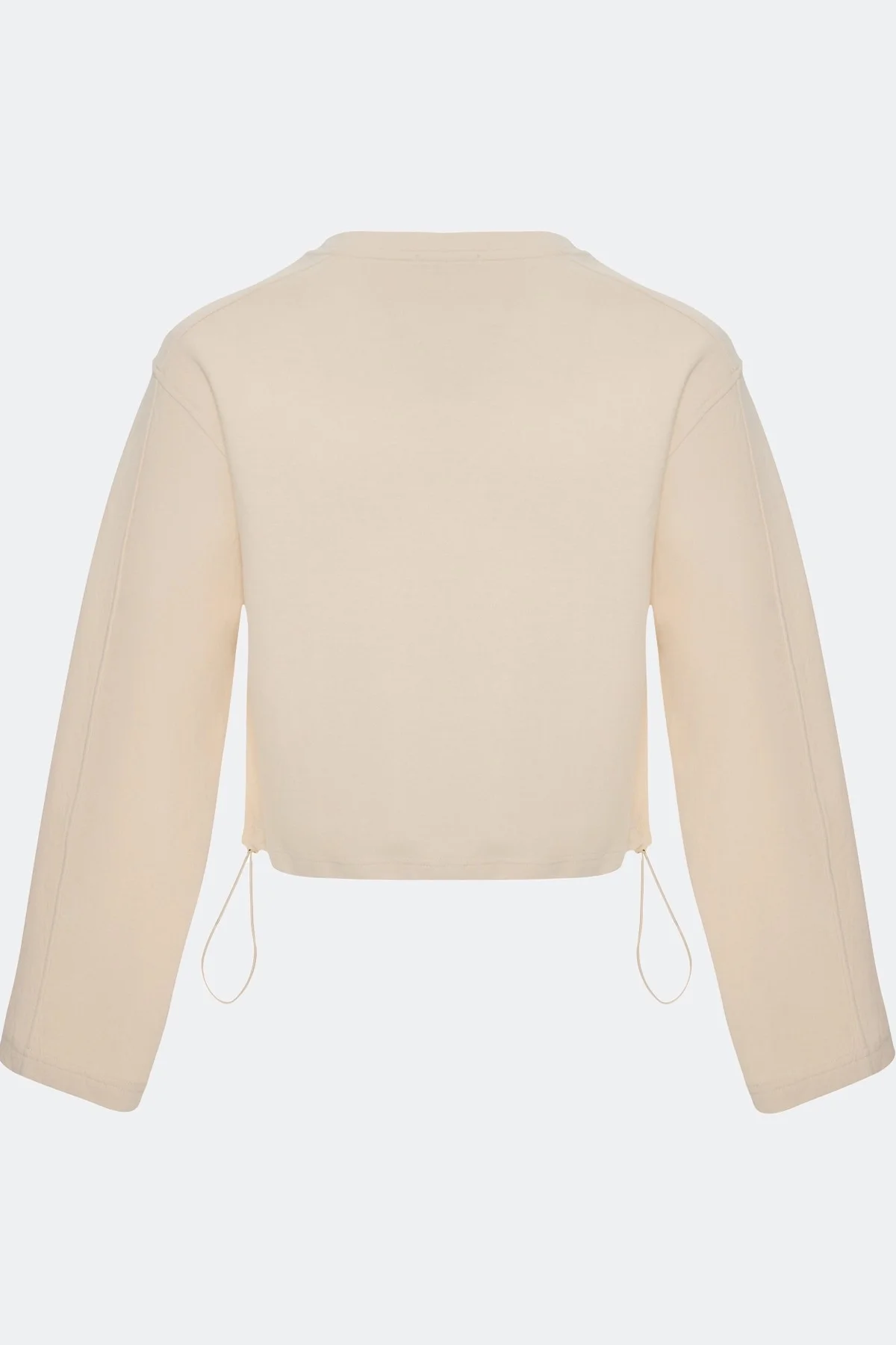 Укороченный джемпер с рельефными швами, 44