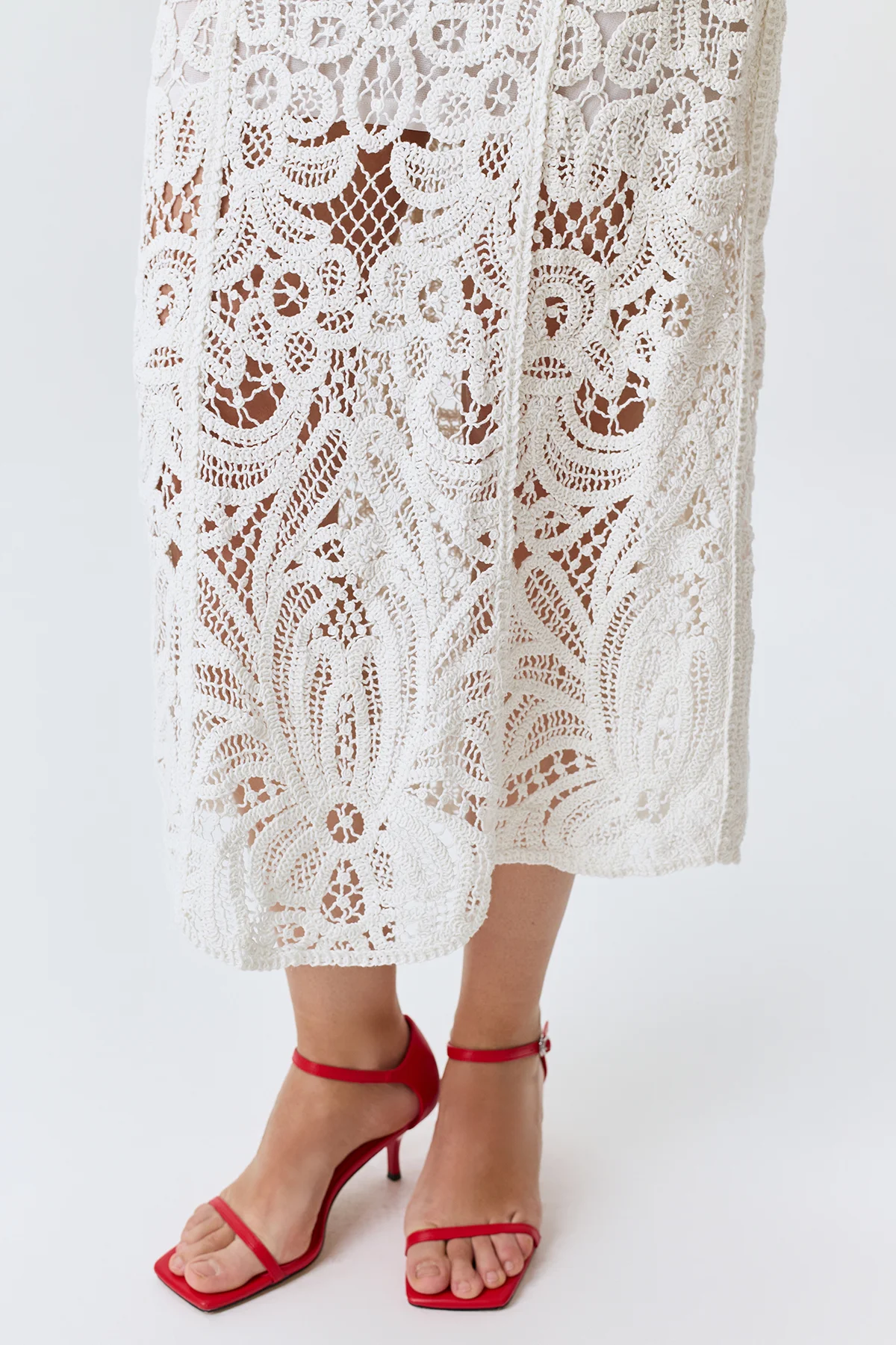 Ажурная кружевная юбка, 46