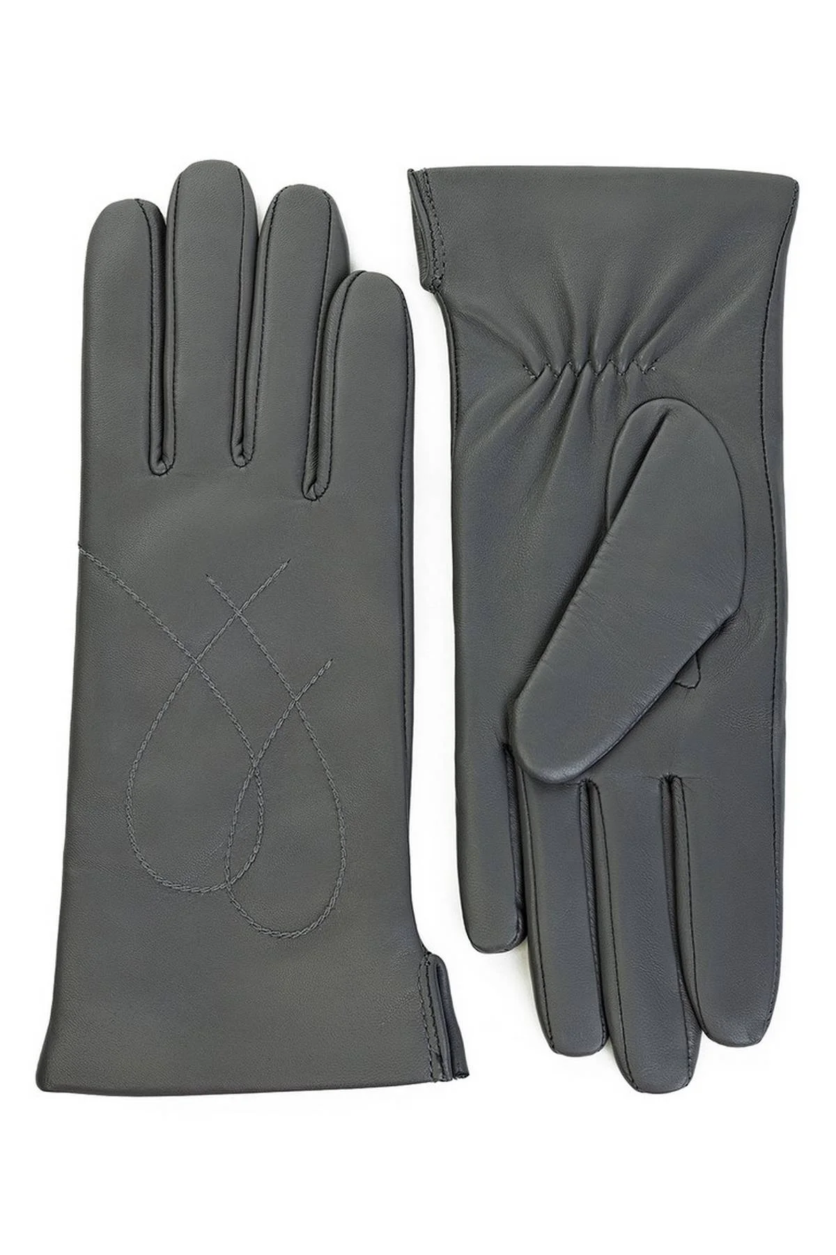 Перчатки темно-серые, 7,5