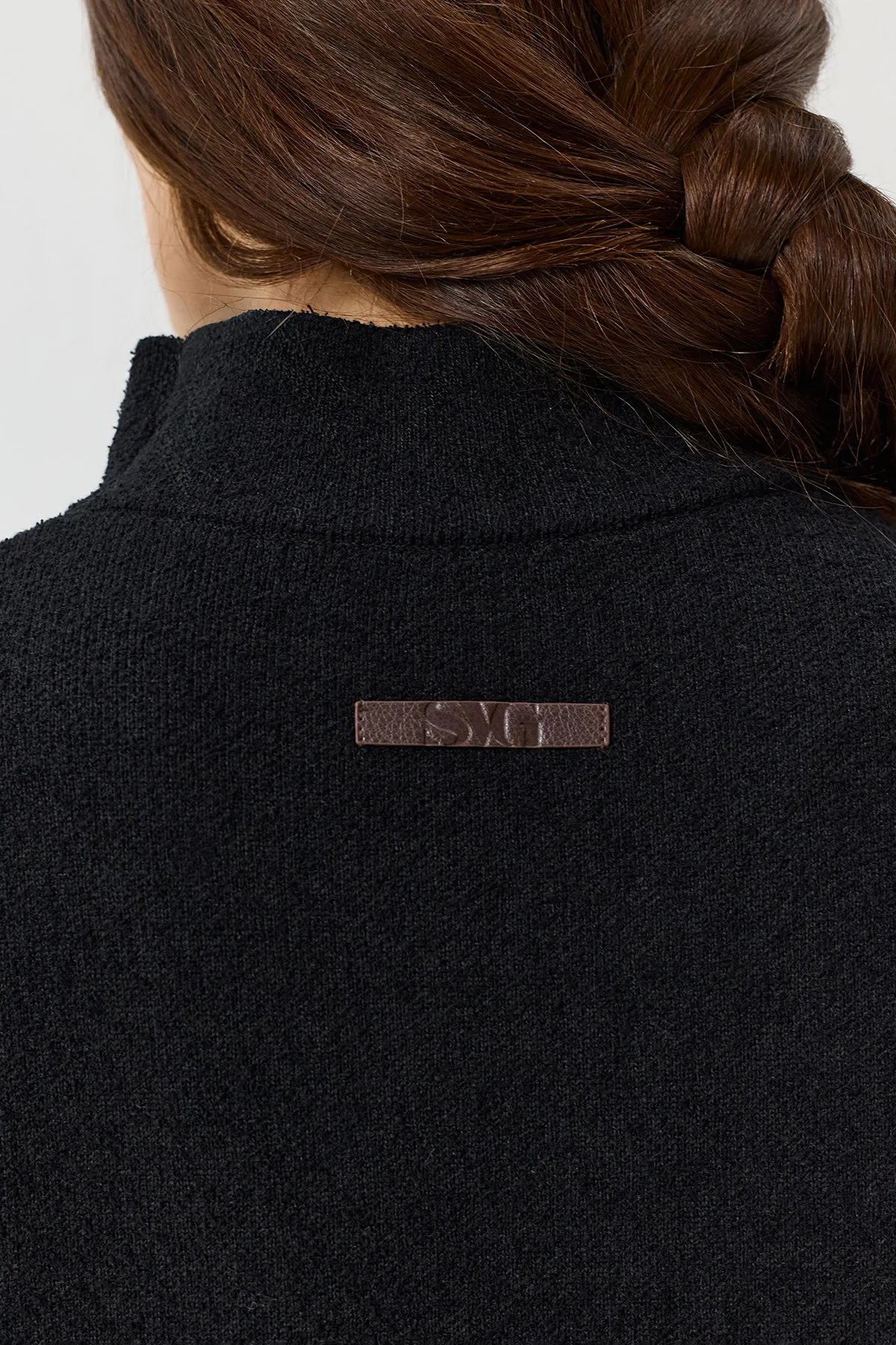 Oversize платье из трикотажа "букле", 40