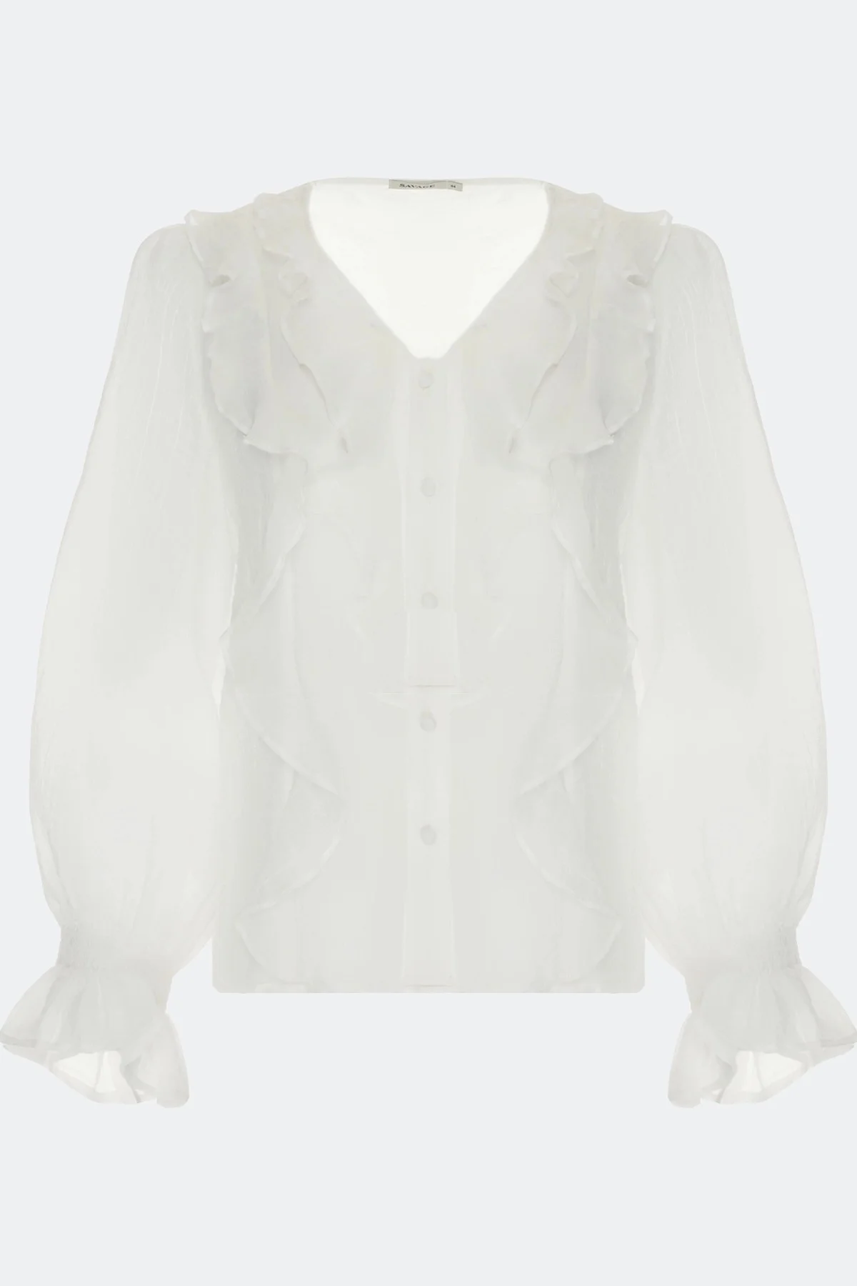 Романтичная блузка с воланами, 44