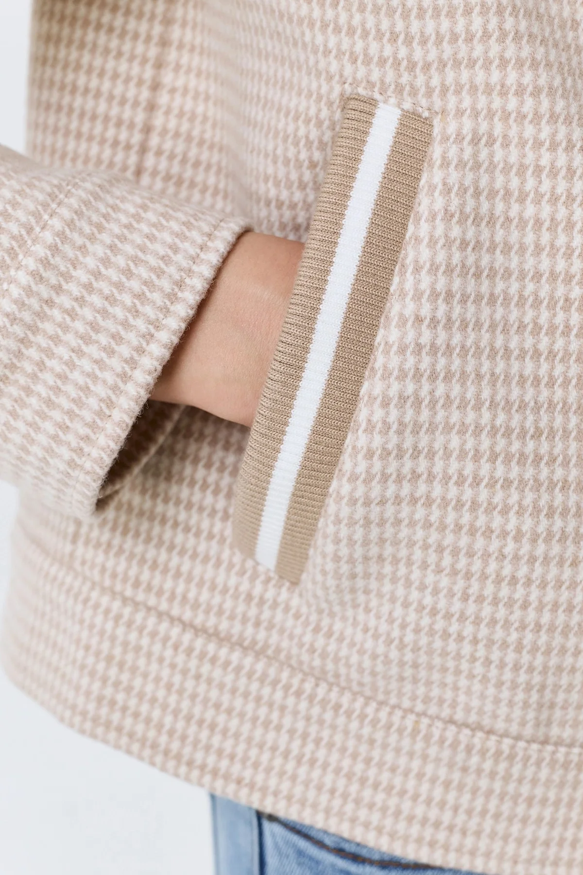 Бомбер с принтом "Pied-de-poule", 44