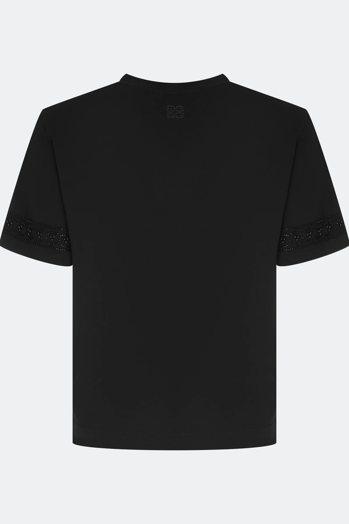 Футболка с декором на рукавах, 42