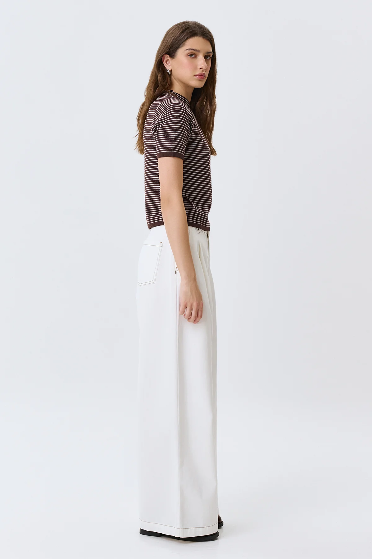 Джинсы широкие палаццо, 46