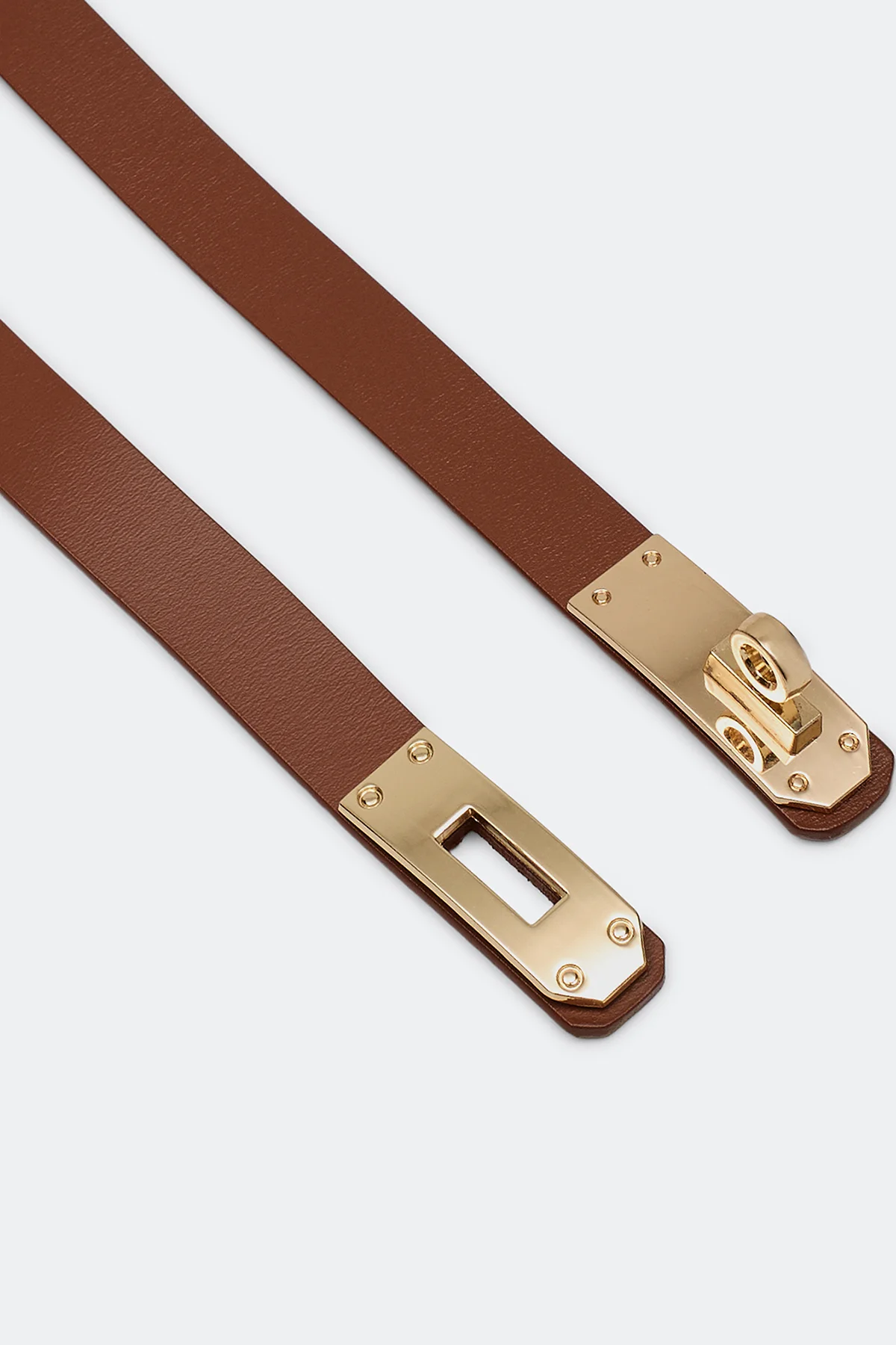 Узкий ремень с поворотным замком, One