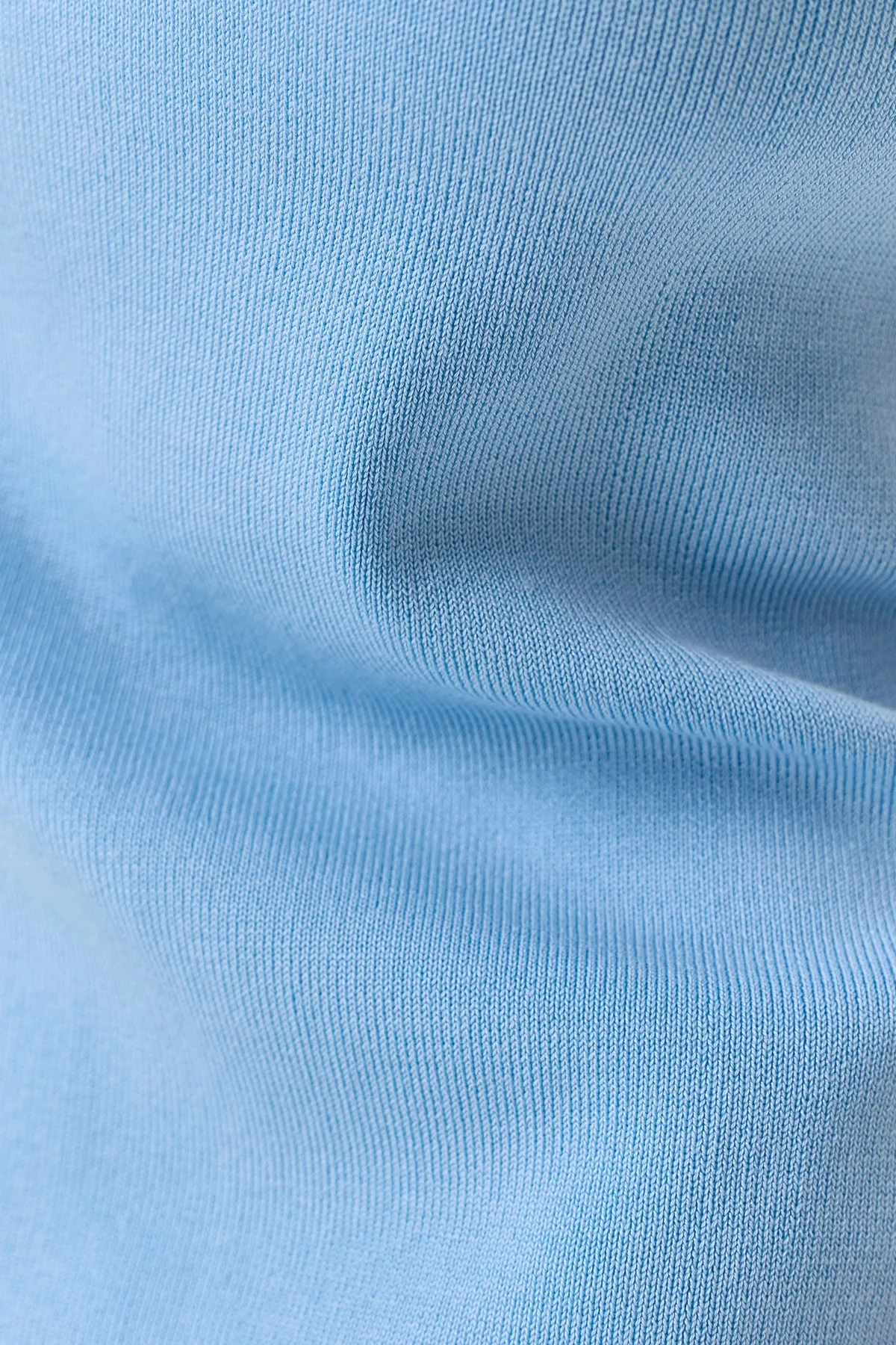 Голубое вязаное платье из лиоцелла, 42