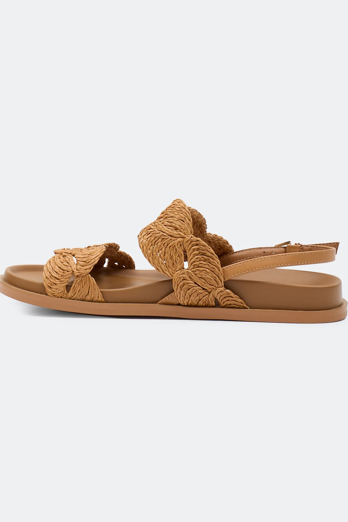 Босоножки из натуральной кожи с акцентным плетением, 40