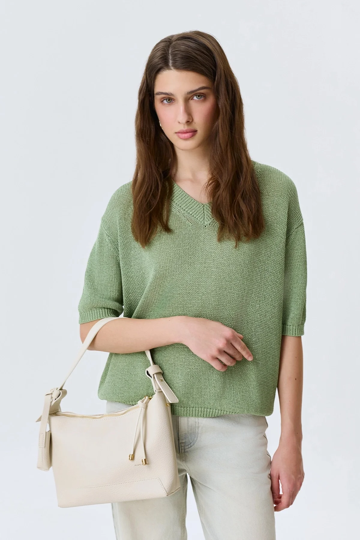 Сумка из эко кожи с обвесом, One