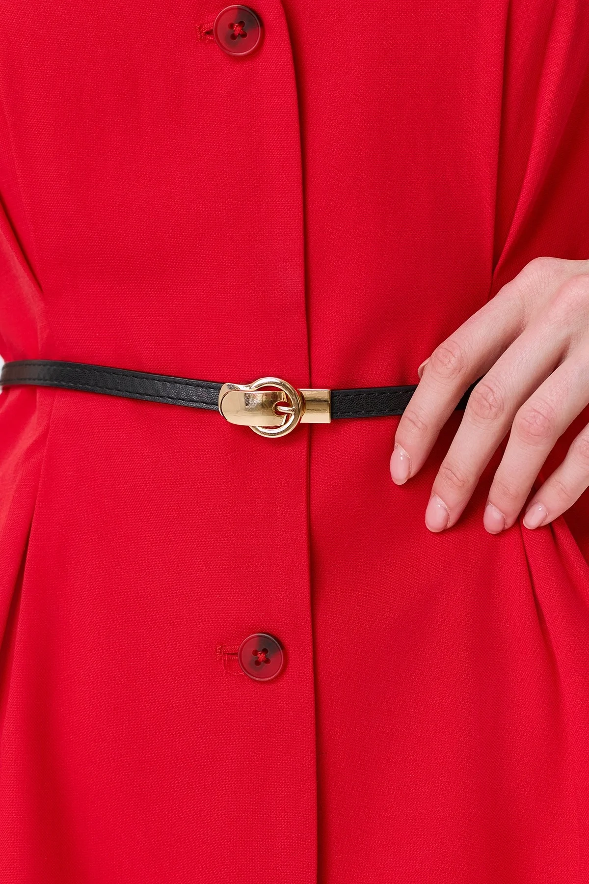 Тонкий ремень из искусственной кожи, One