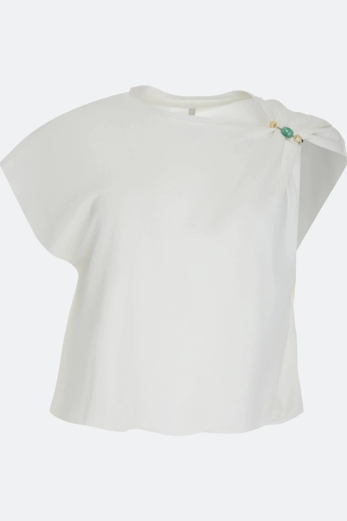 Белый топ двойной летний, 46