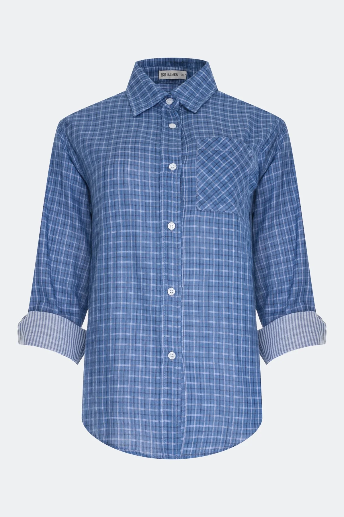 Рубашка в клетку из 100% хлопка, 40