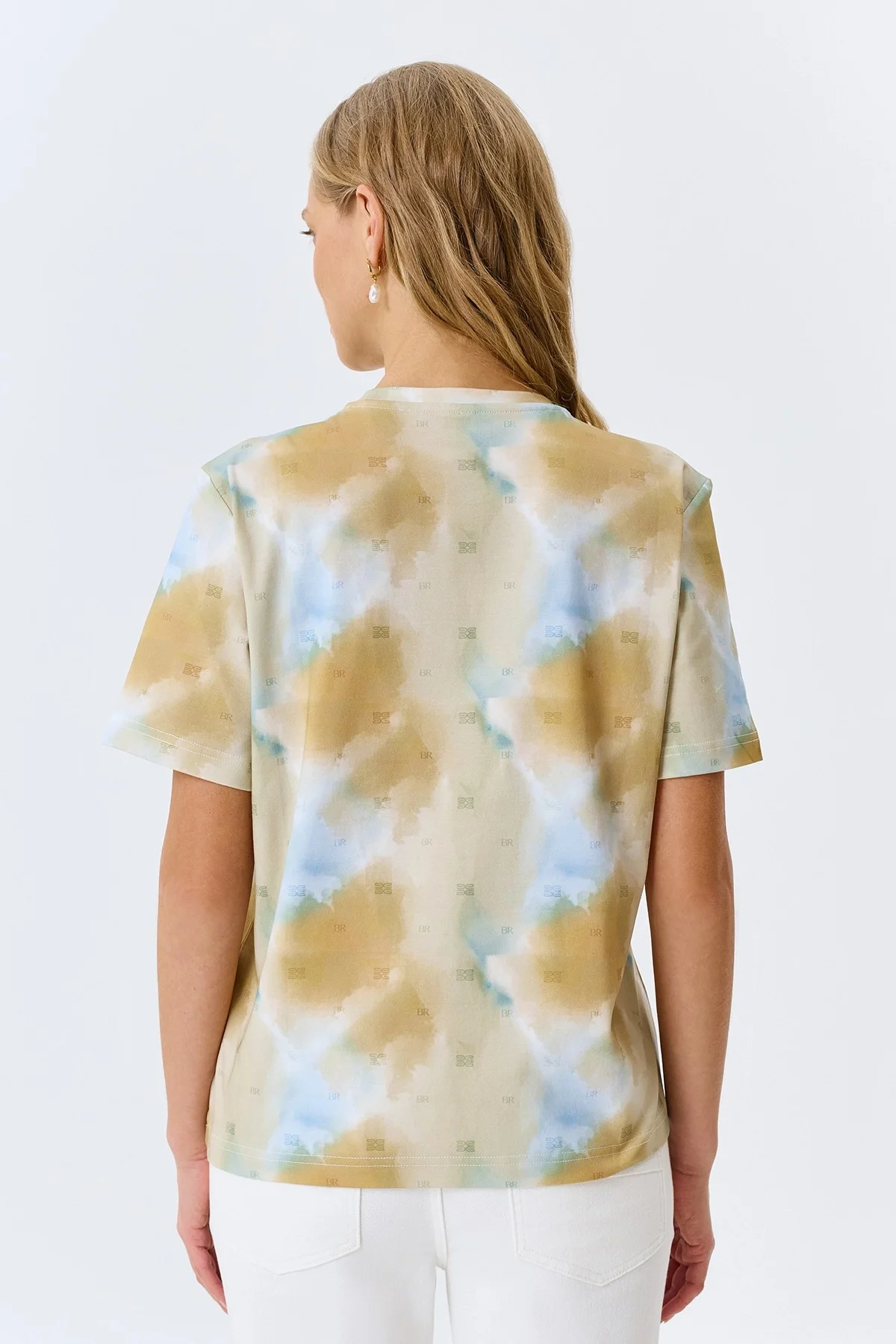 Футболка с абстрактным принтом, 34