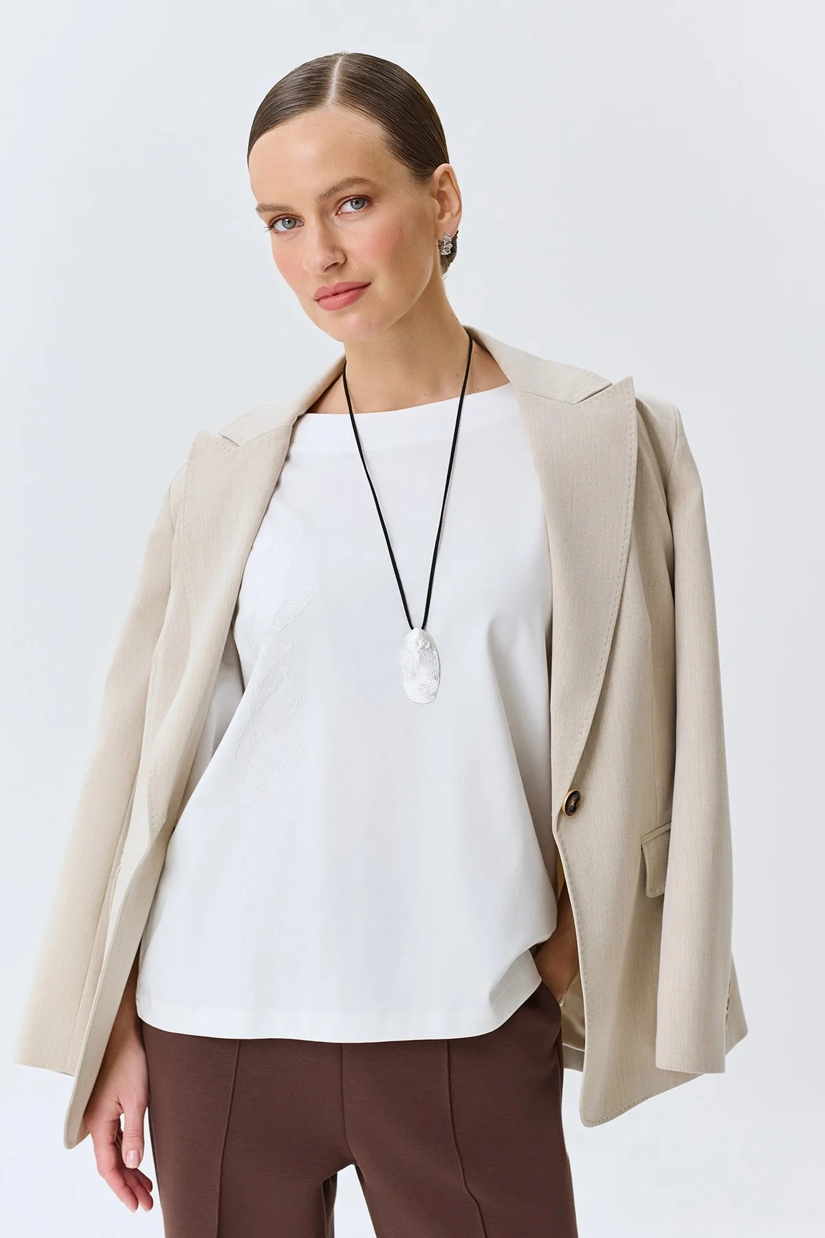 Свободная блузка из 100% хлопка, 38