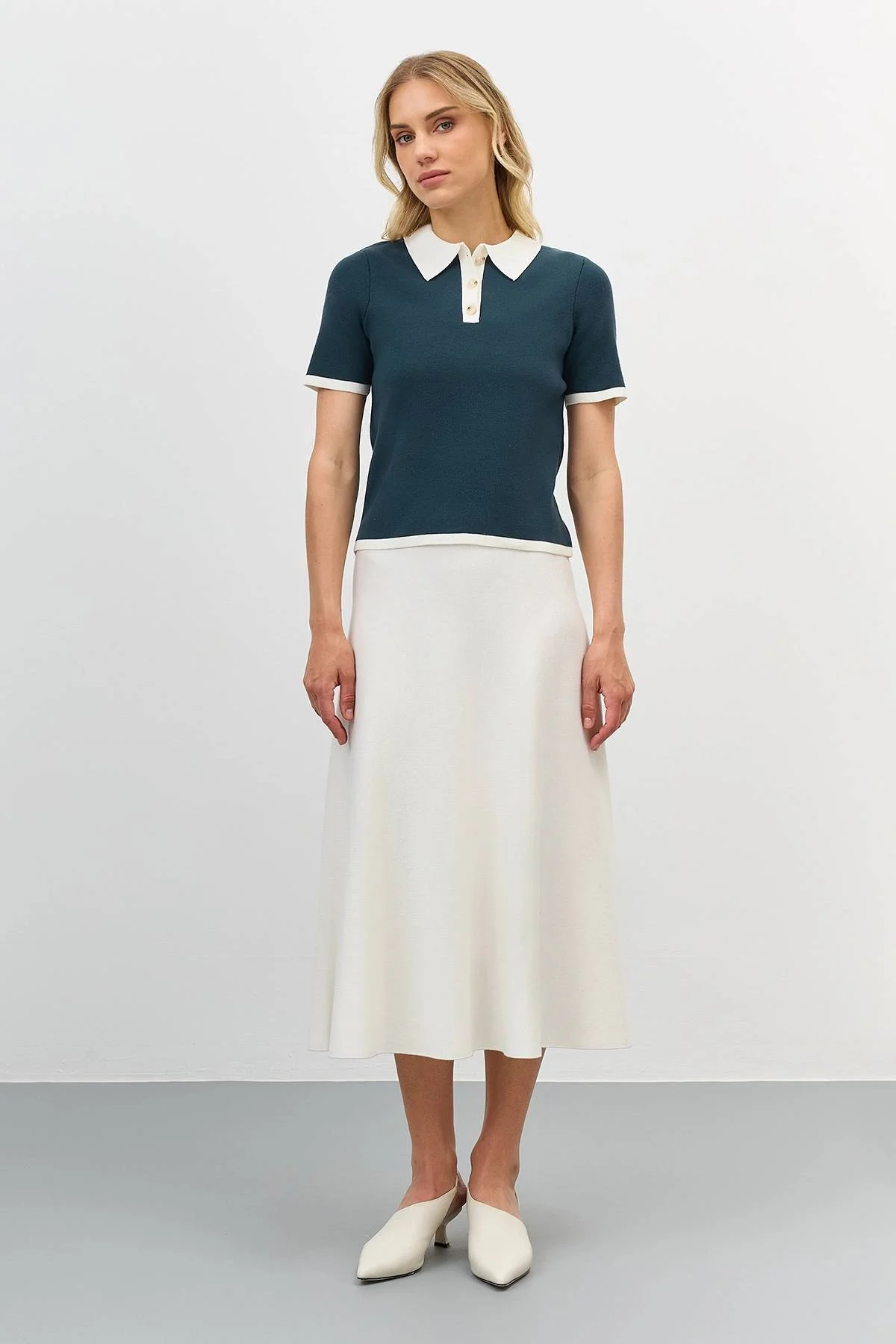 Лимитированая серия поло с контрастными деталями и ремнем, 50