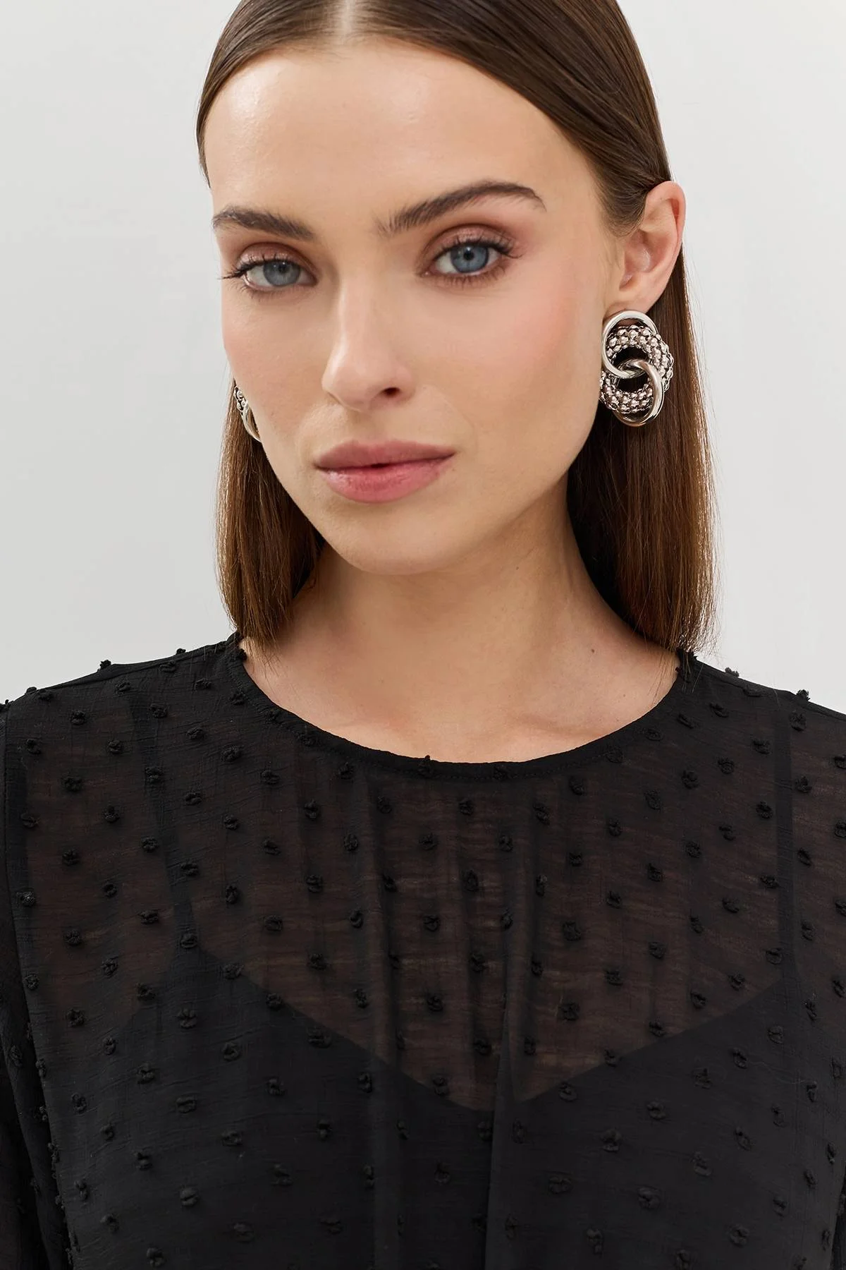 Лимитированая серия платье-миди в горошек с ремнем, 52