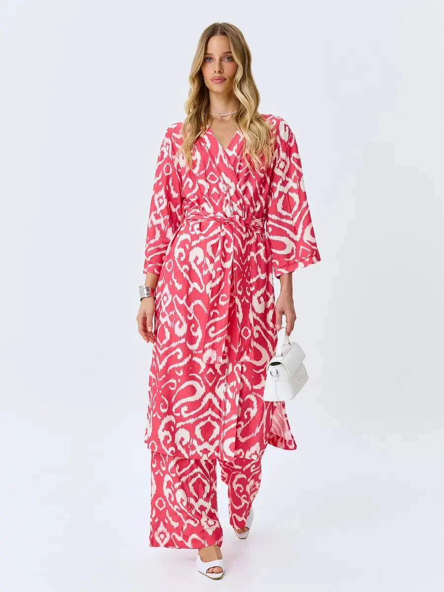 Туника кимоно длинное летнее, 50