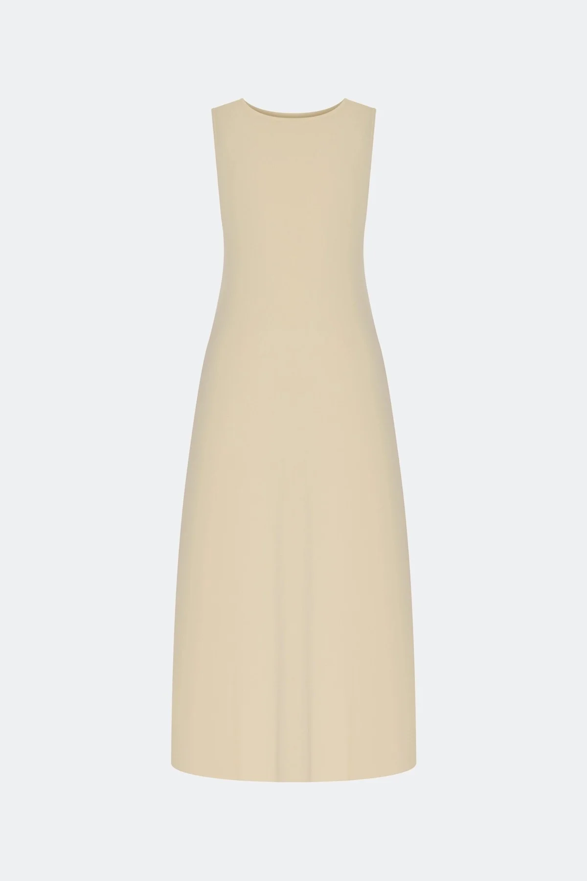 Молочное вязаное платье из лиоцелла, 42